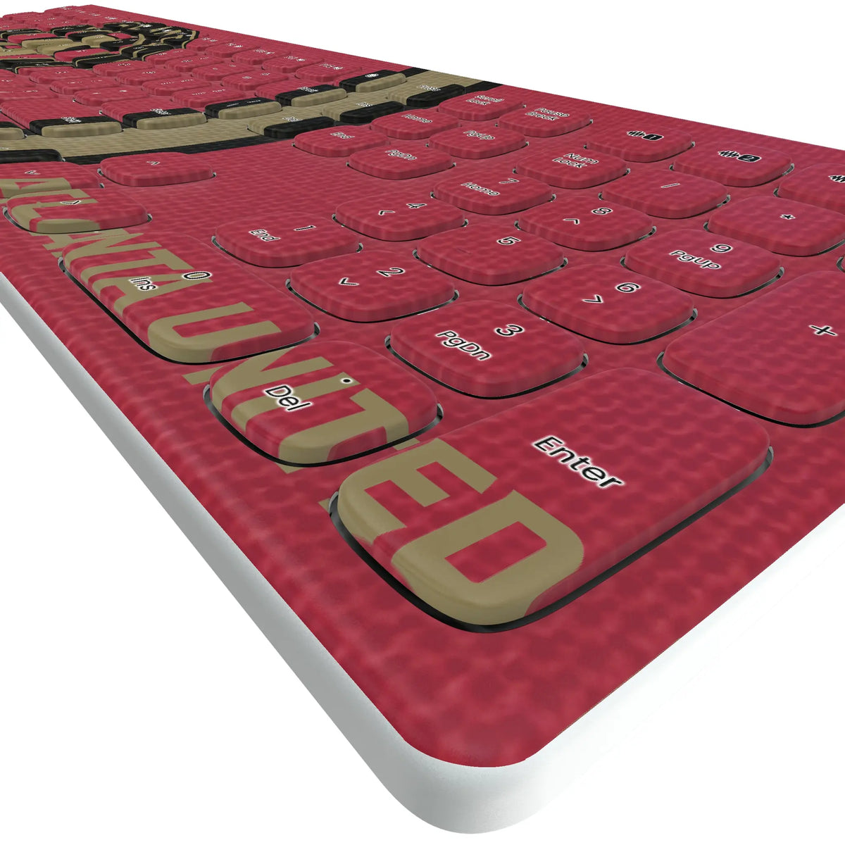 Atlanta United FC Stripe KKB605 Curved Wireless Keyboard - Detail