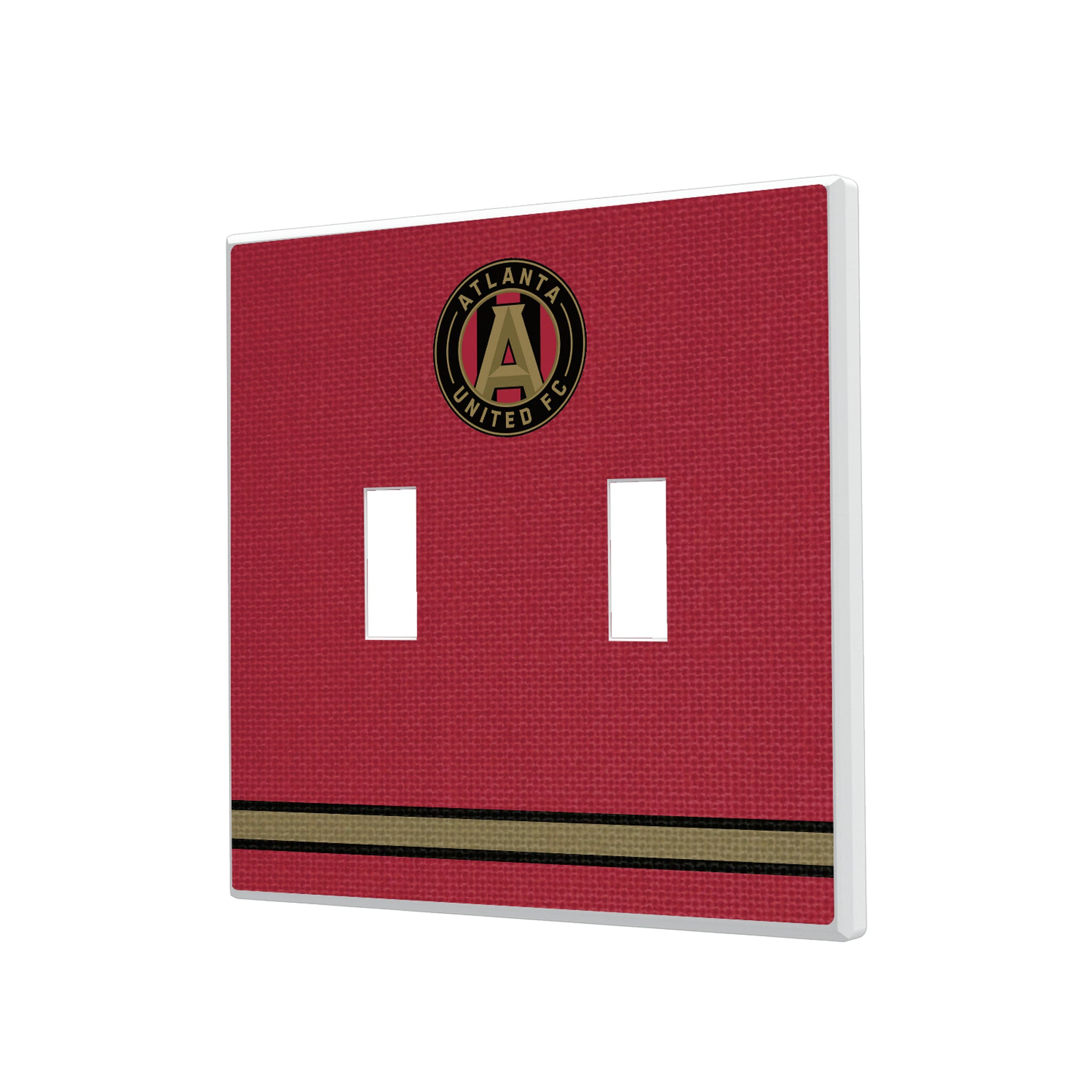 Atlanta United FC Stripe Hidden-Screw Light Switch Plate#Style_Double Toggle