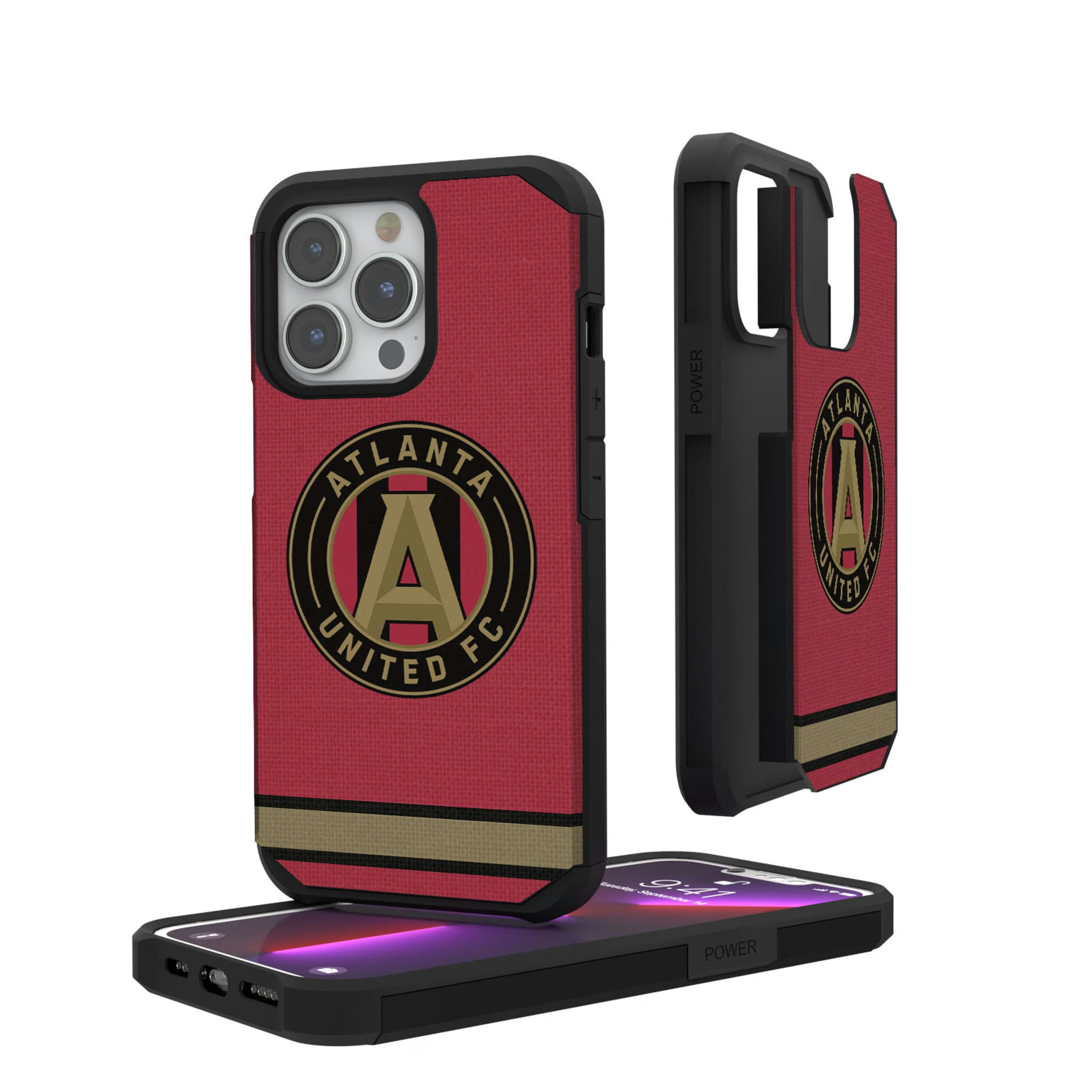 Atlanta United FC Stripe iPhone Rugged Phone Case for Apple iPhone