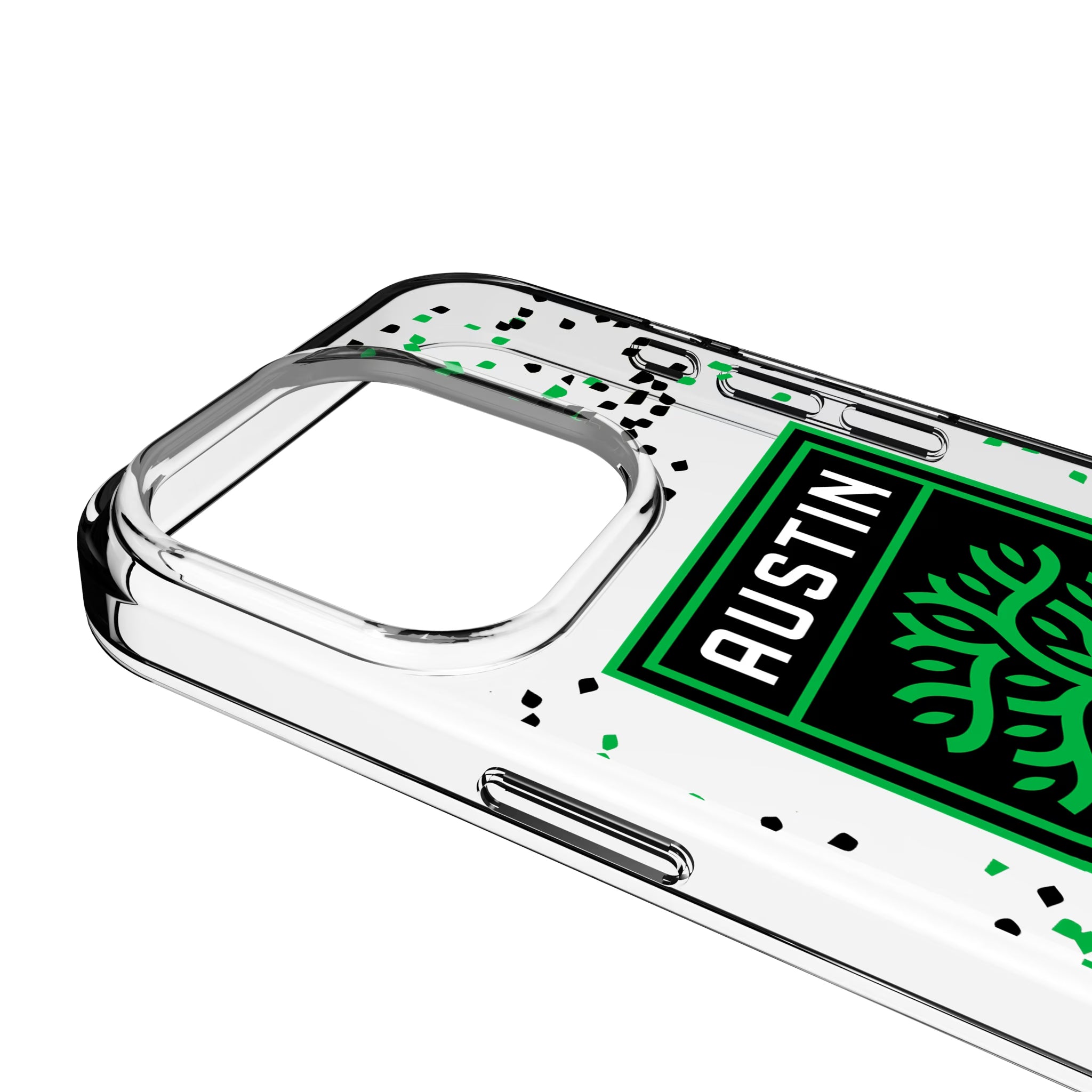 Austin FC Confetti iPhone Clear Phone Case for Apple iPhone - Detail