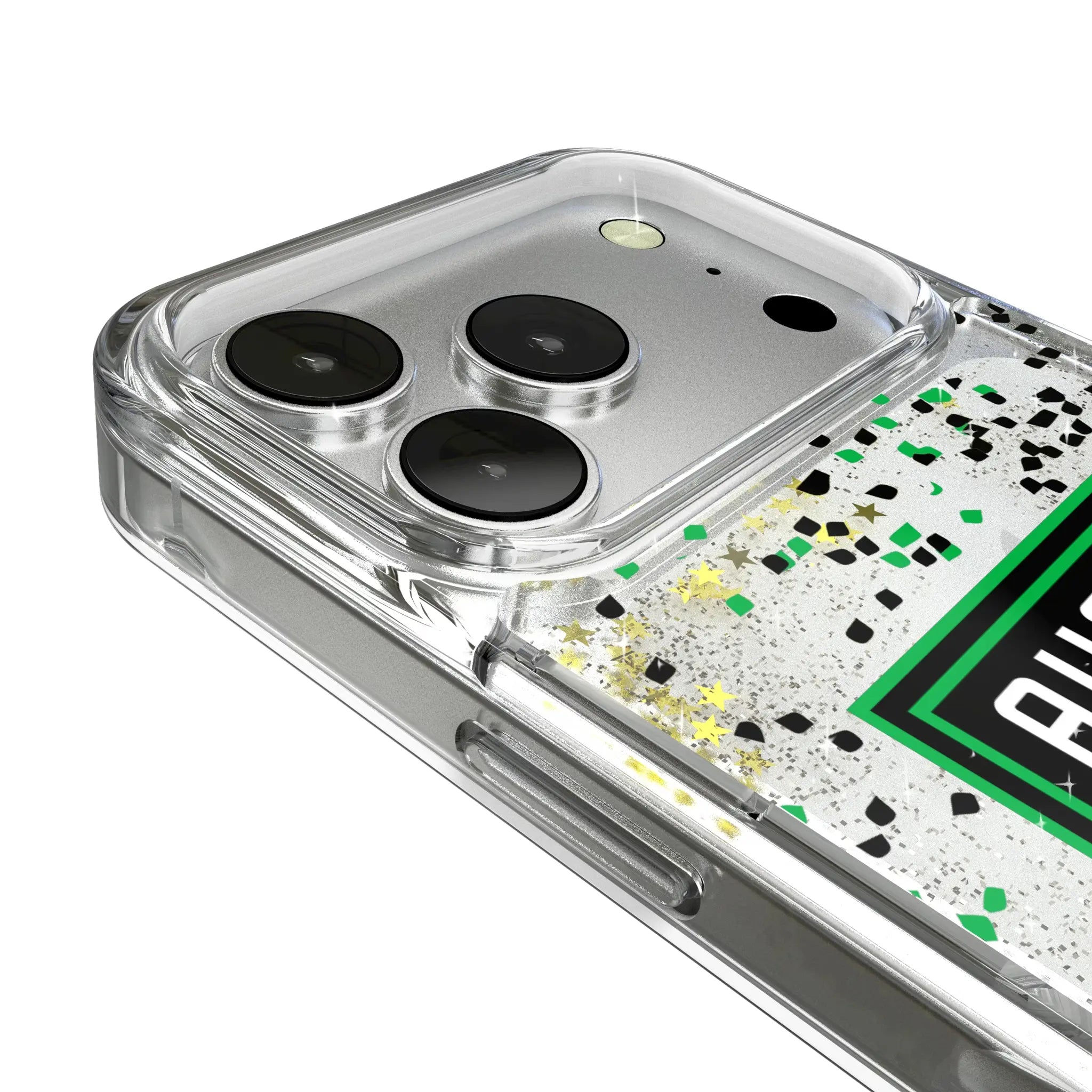 Austin FC Confetti iPhone Glitter Phone Case for Apple iPhone - Detail