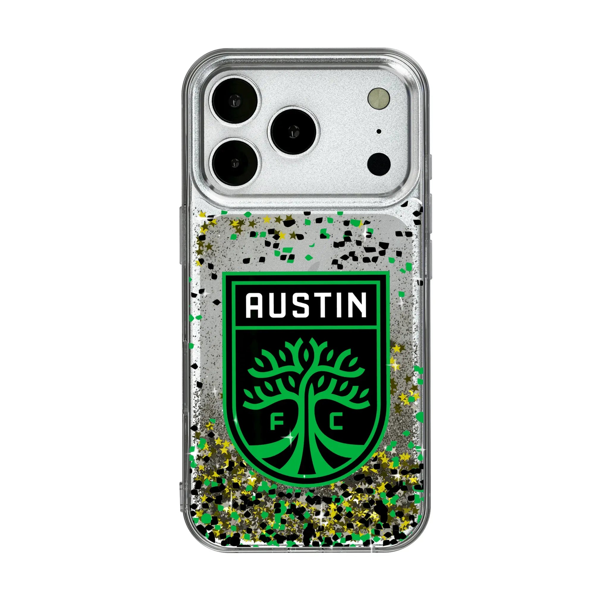 Austin FC Confetti iPhone Glitter Phone Case for Apple iPhone