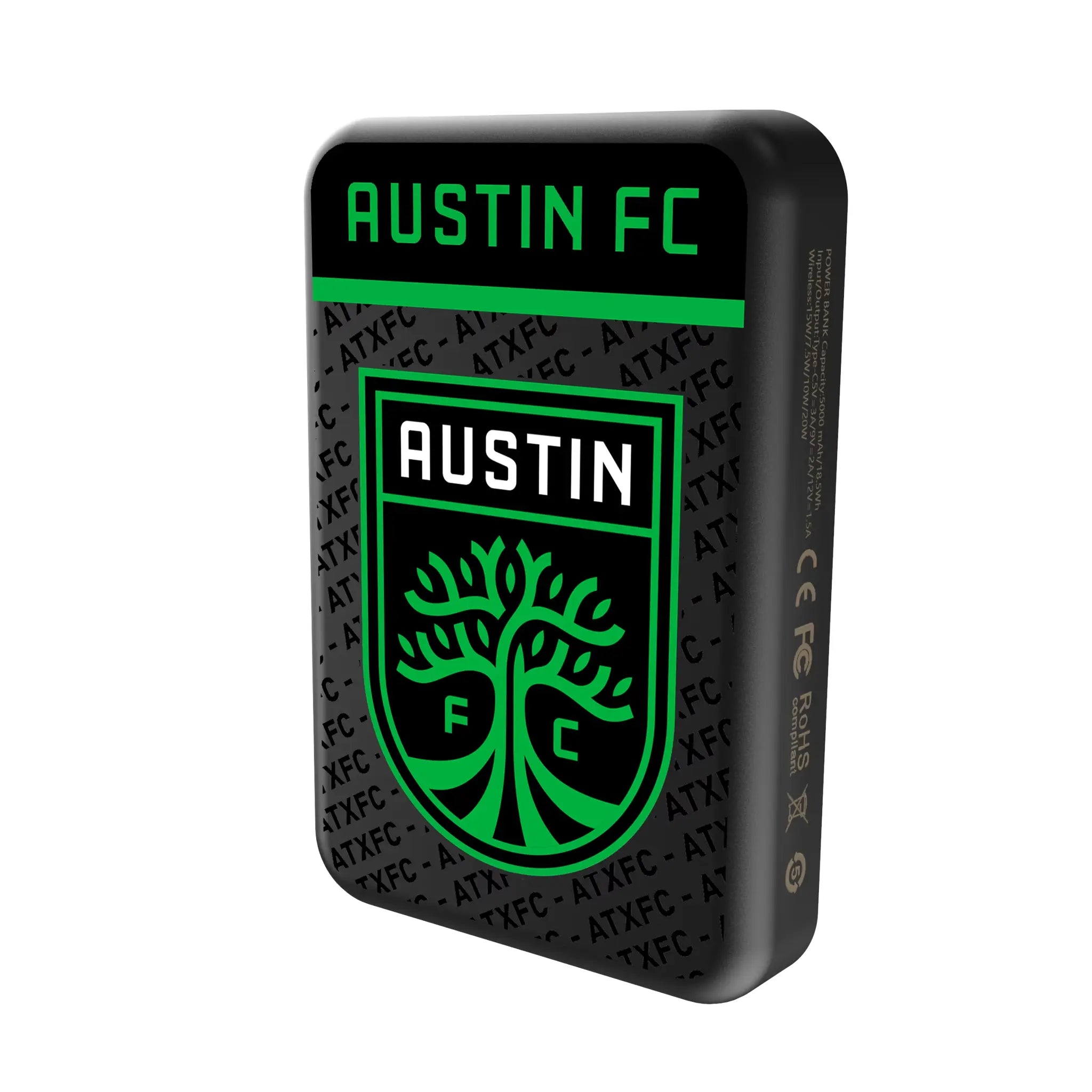 Austin FC Endzone Plus Wireless Mag Power Bank