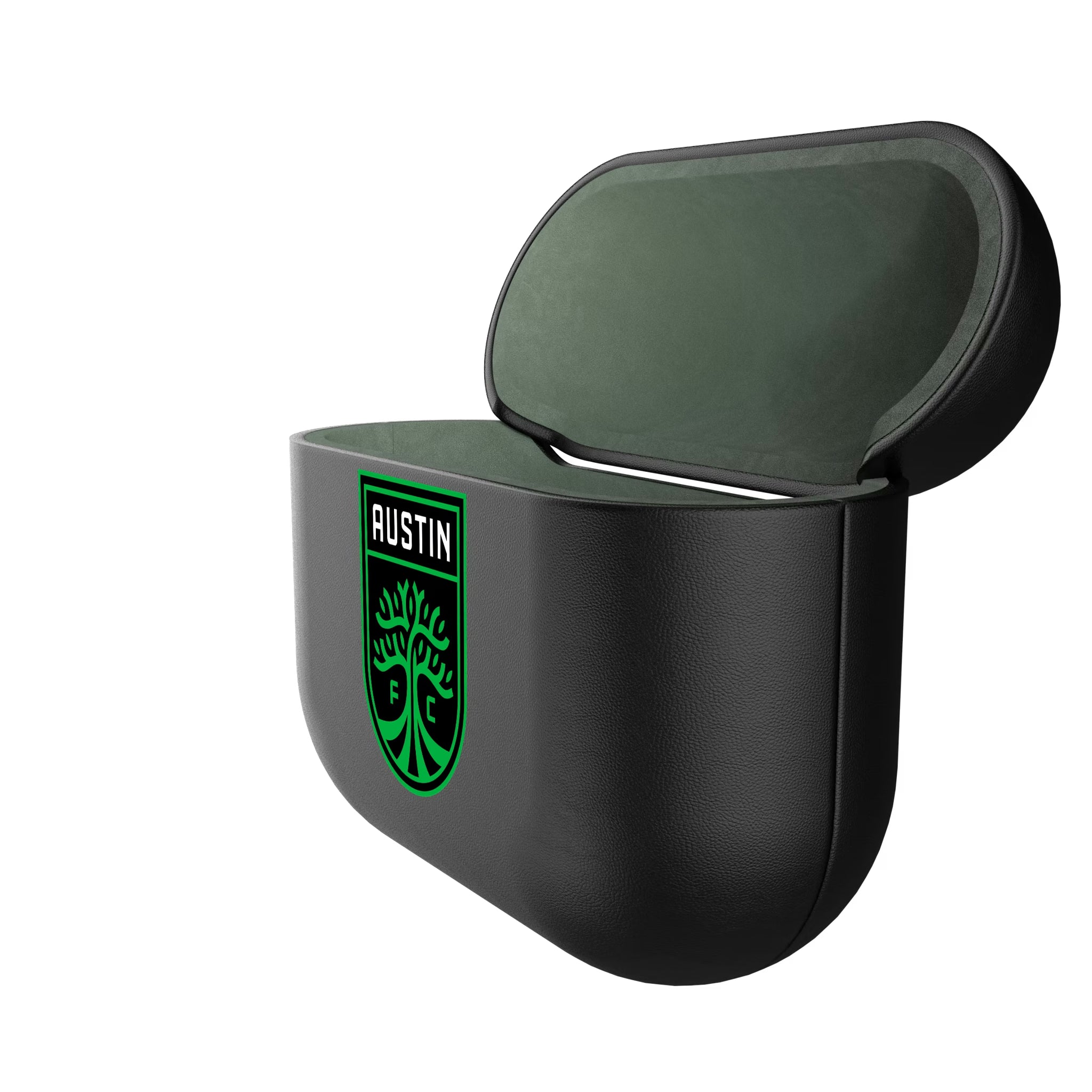 Austin FC Insignia AirPods AirPod Case Cover - Isometric View#Device_AirPods 3rd Gen