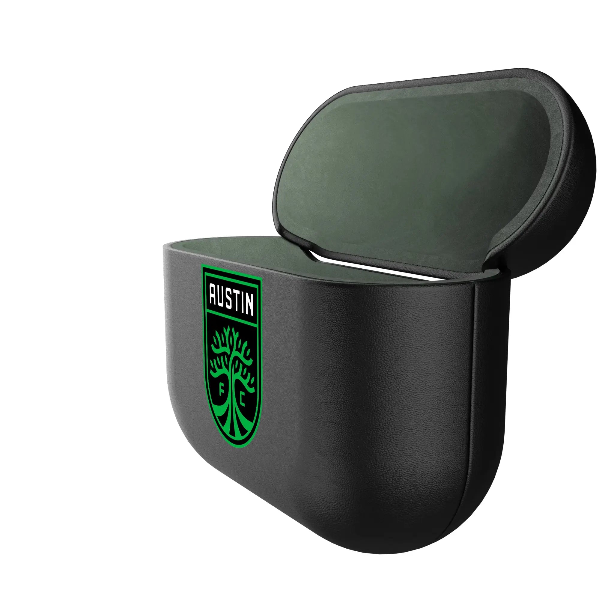 Austin FC Insignia AirPods AirPod Case Cover - Isometric View#Device_AirPods 3rd Gen