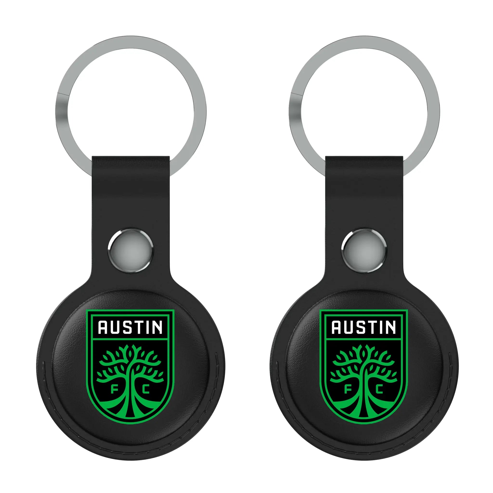 Austin FC Insignia AirTag Black Airtag Holder 2-Pack