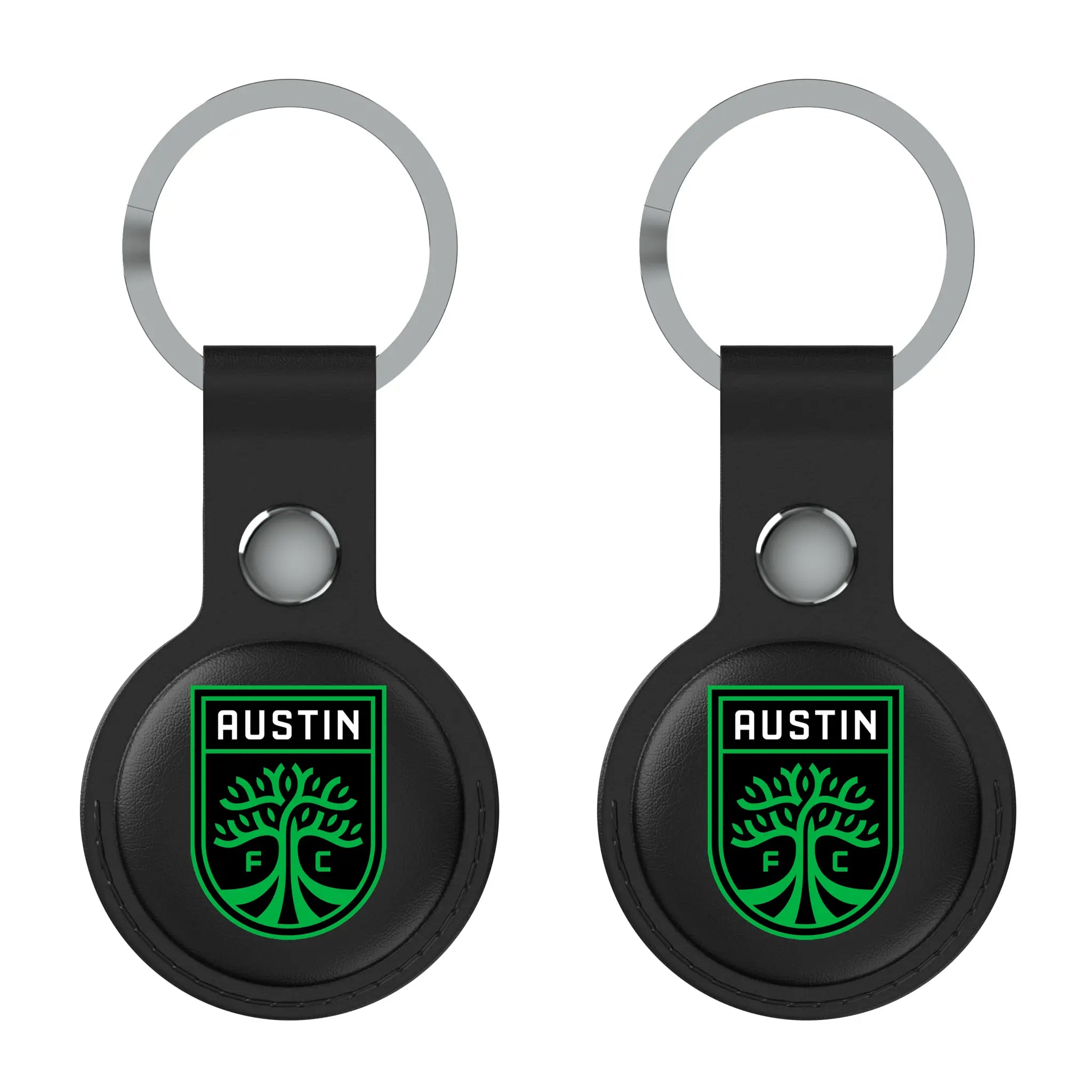 Austin FC Insignia AirTag Black Airtag Holder 2-Pack