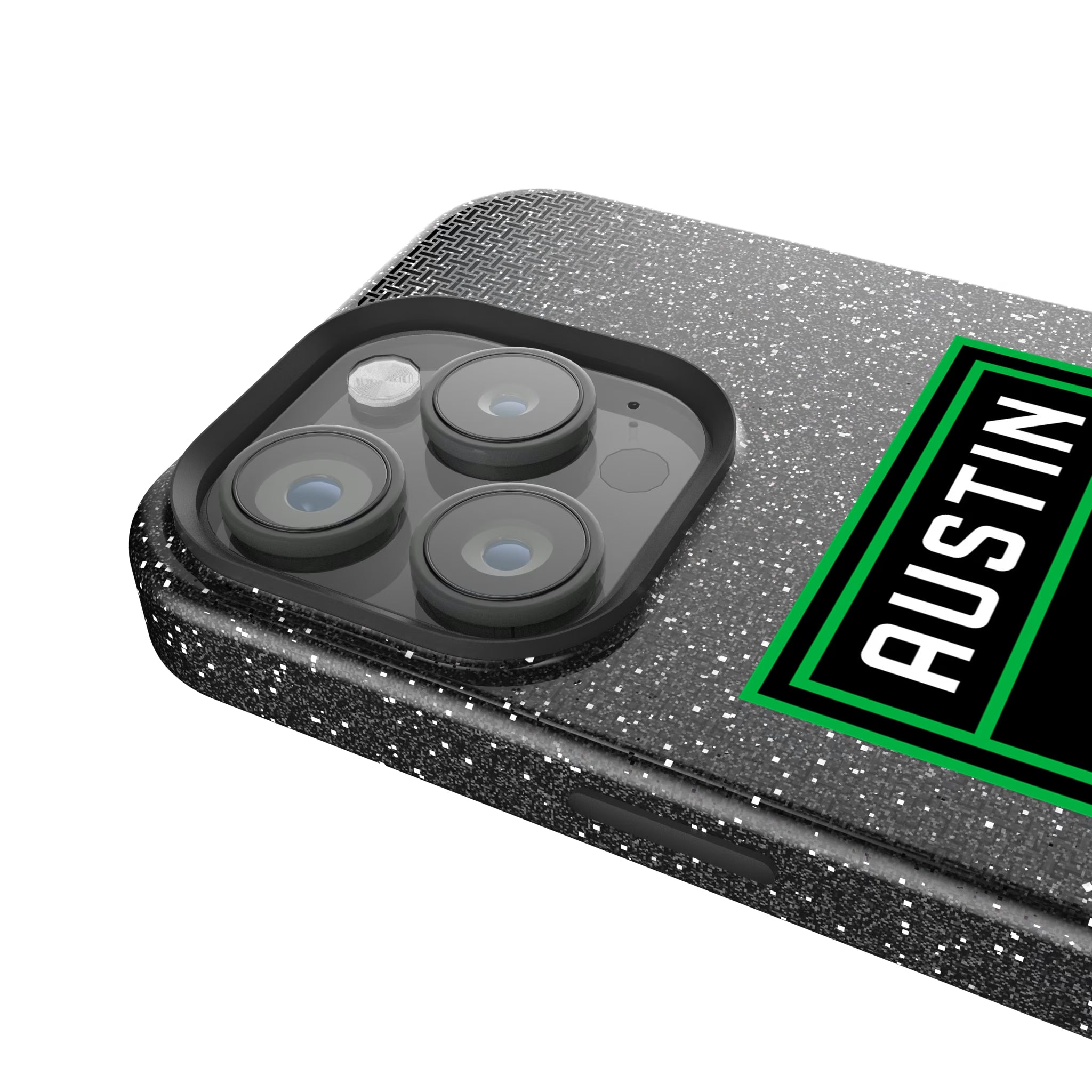 Austin FC Linen iPhone Bling Phone Case for Apple iPhone - Detail