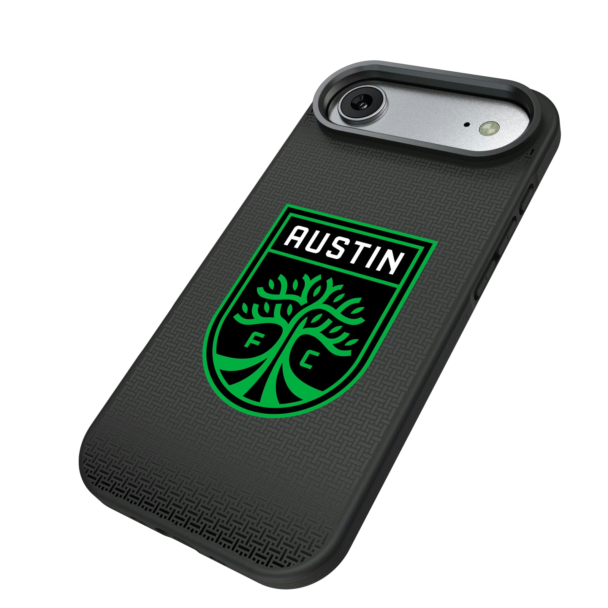 Austin FC Linen iPhone Bump Phone Case for Apple iPhone - Isometric View#Device_iPhone Air