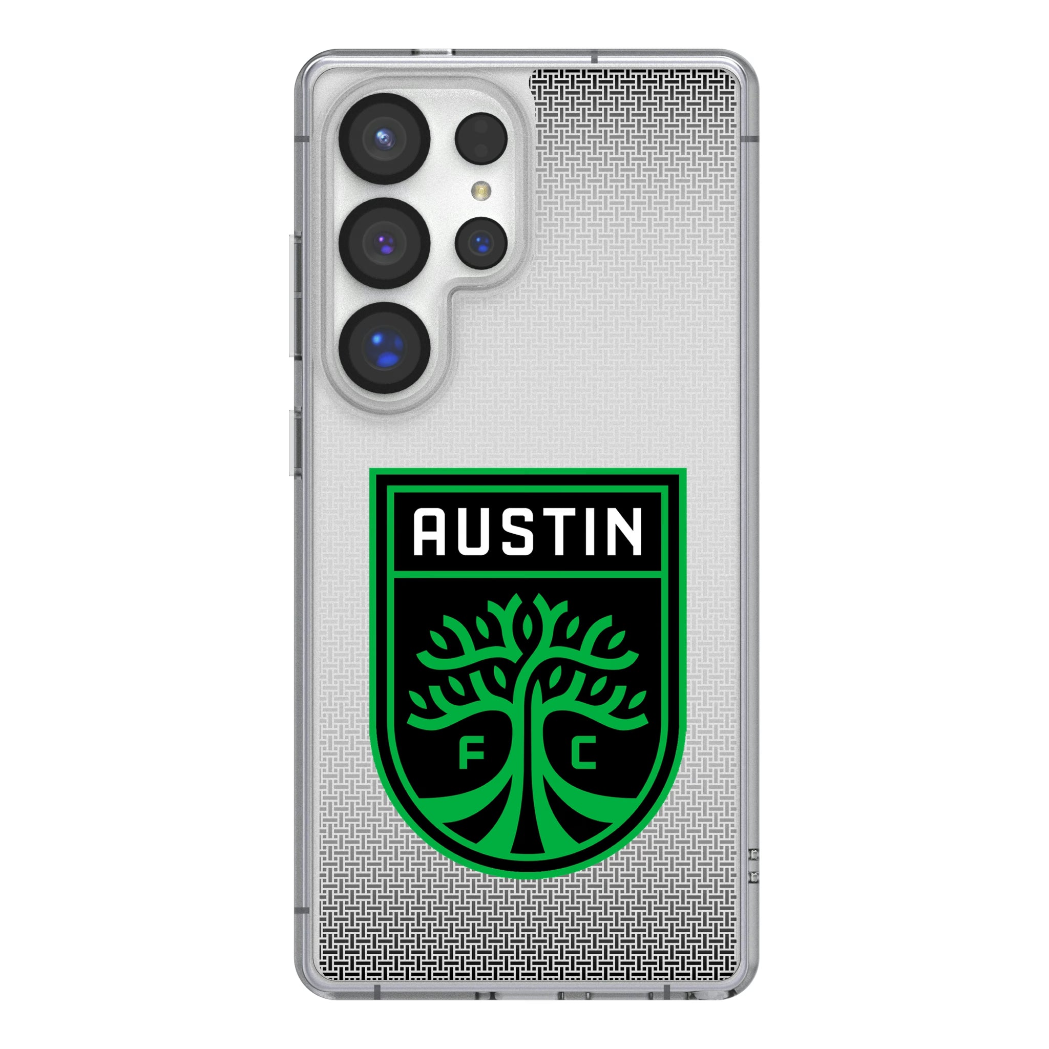 Austin FC Linen Galaxy Clear Phone Case for Samsung Galaxy