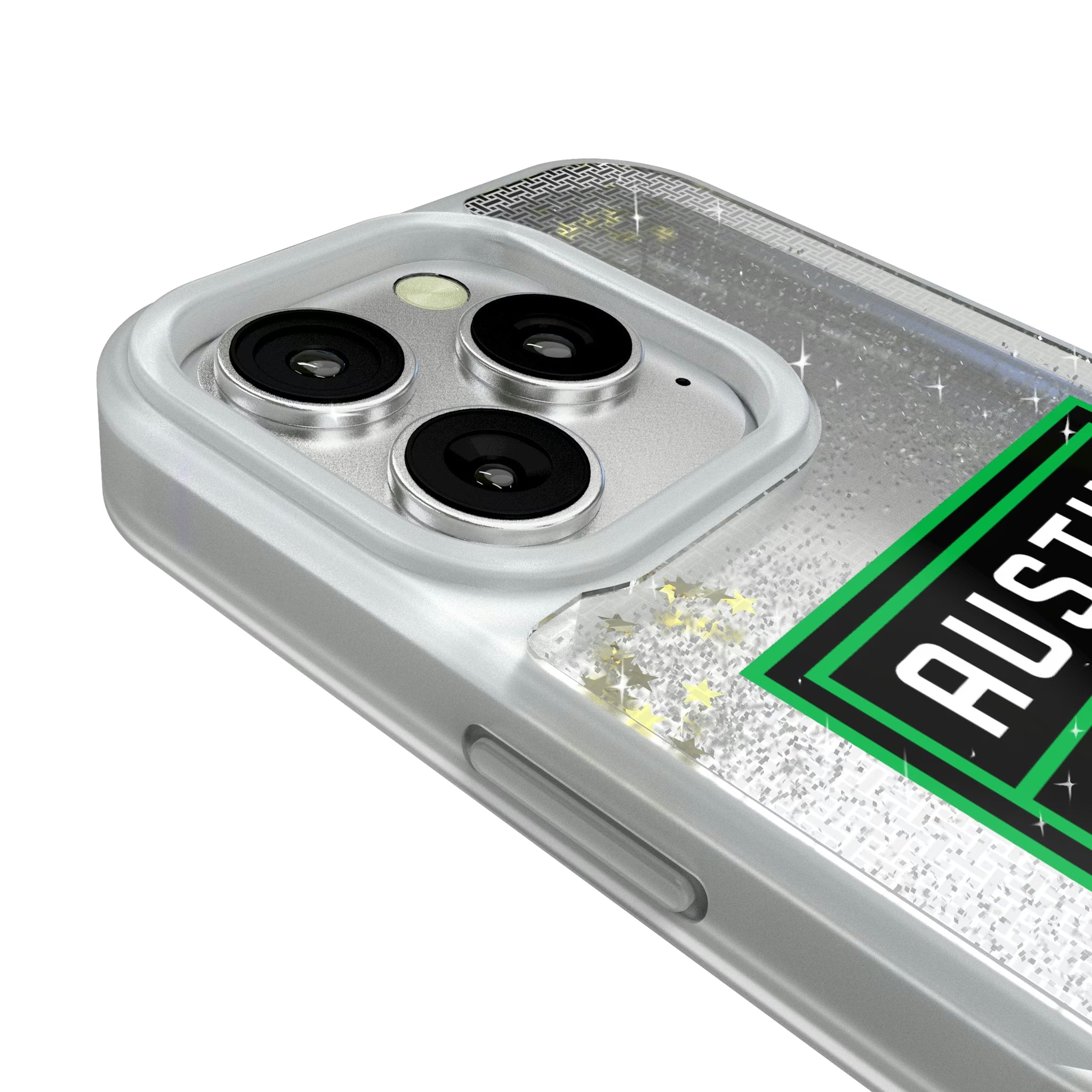 Austin FC Linen iPhone Glitter Phone Case for Apple iPhone - Detail#Device_iPhone 16 Pro