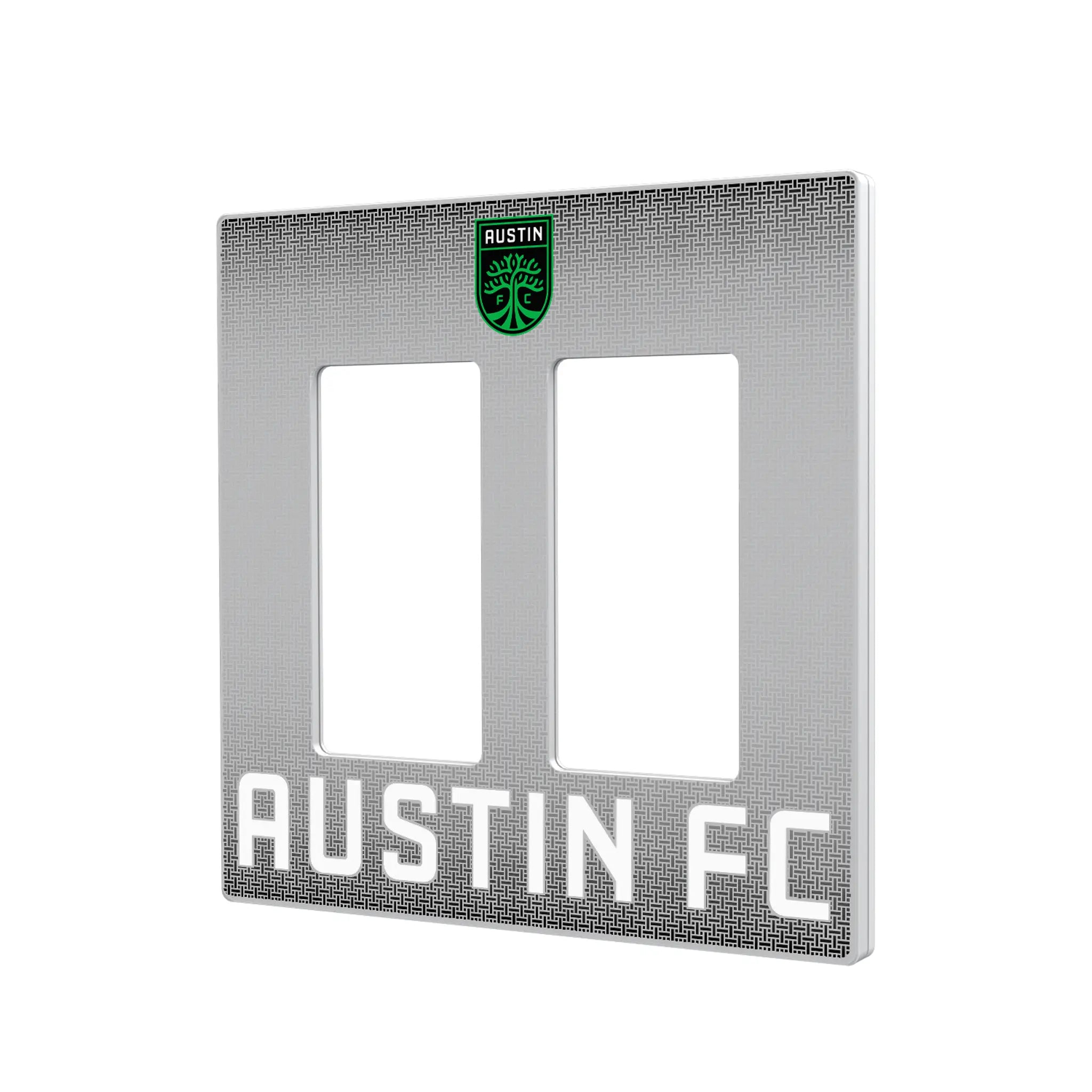 Austin FC Linen Hidden-Screw Light Switch Plate#Style_Double Rocker
