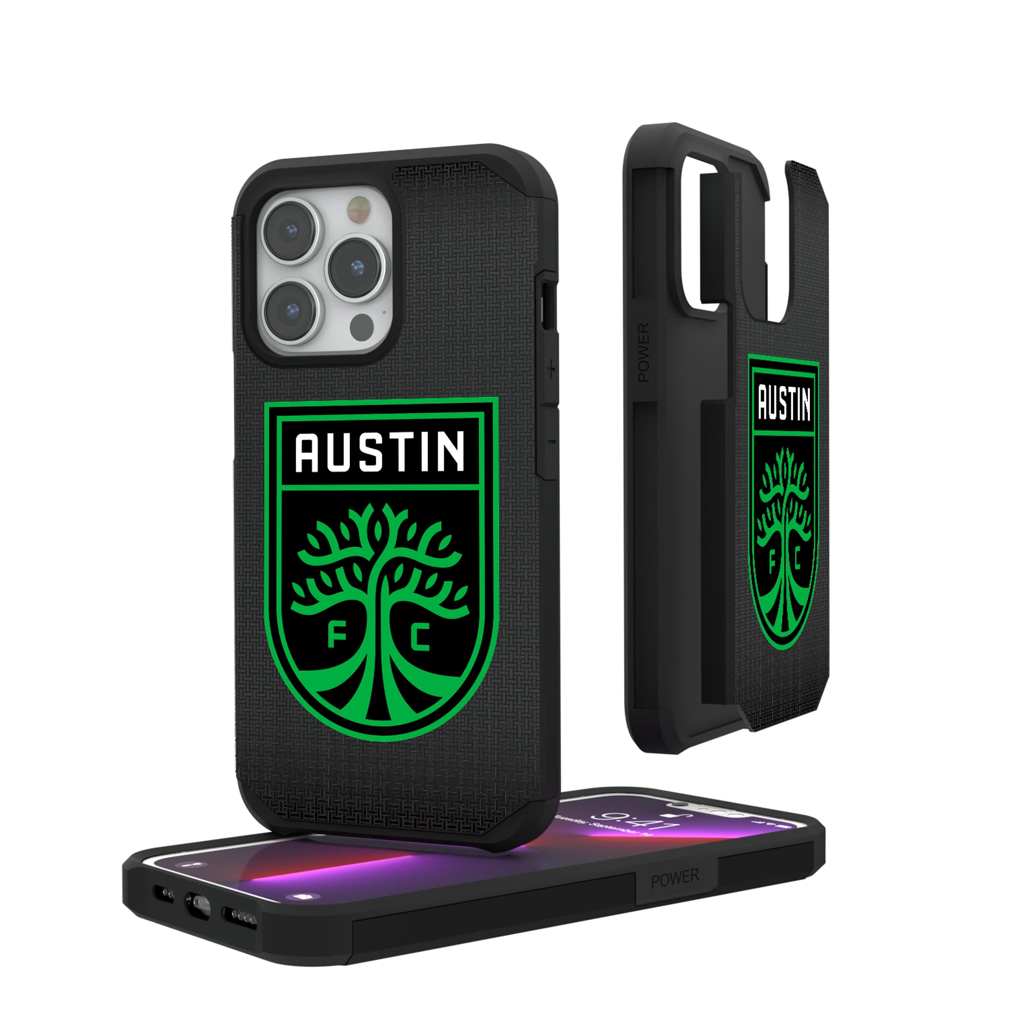 Austin FC Linen iPhone Rugged Phone Case for Apple iPhone#Device_iPhone 13 Pro
