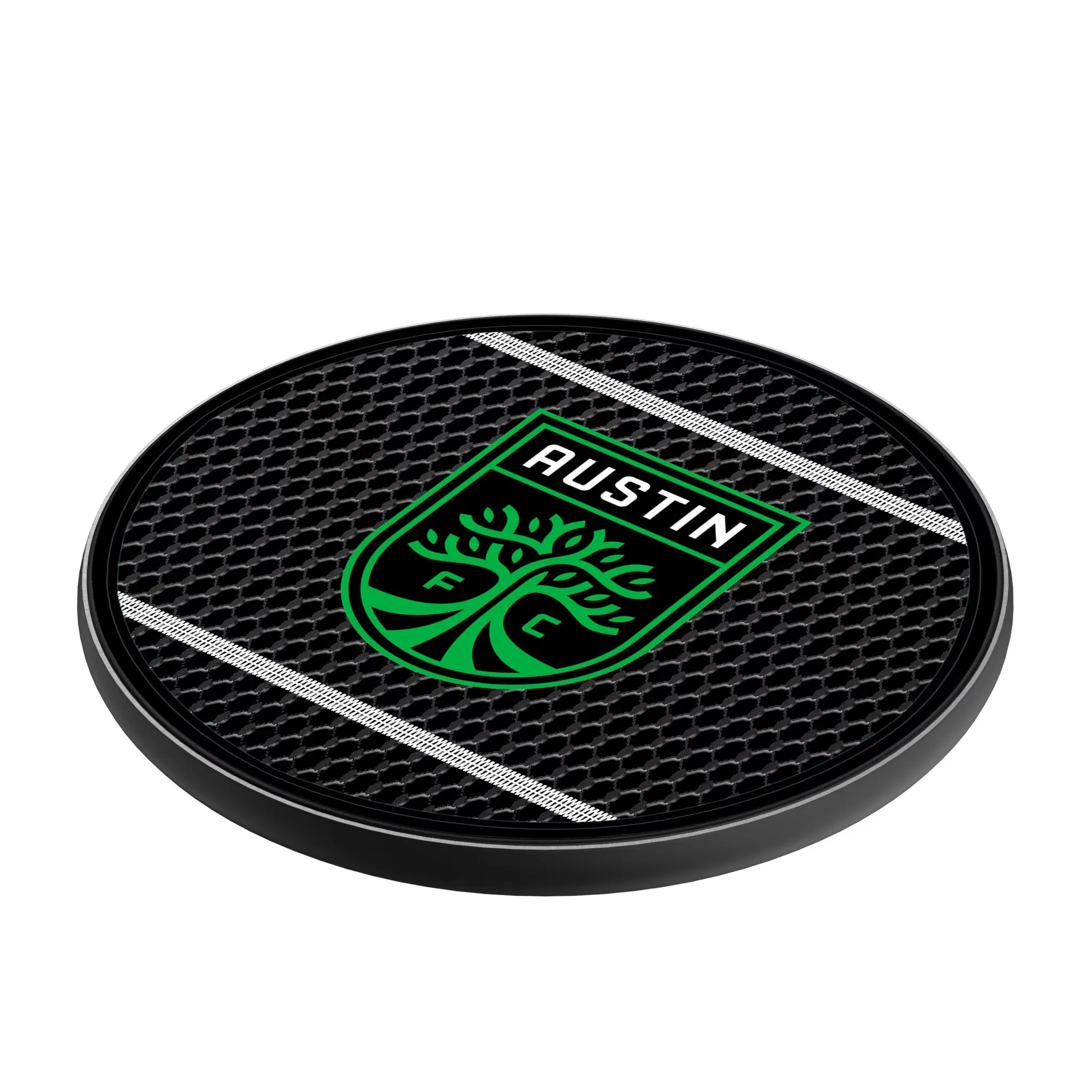 Austin FC Mesh 15-Watt Wireless Charger - Isometric View
