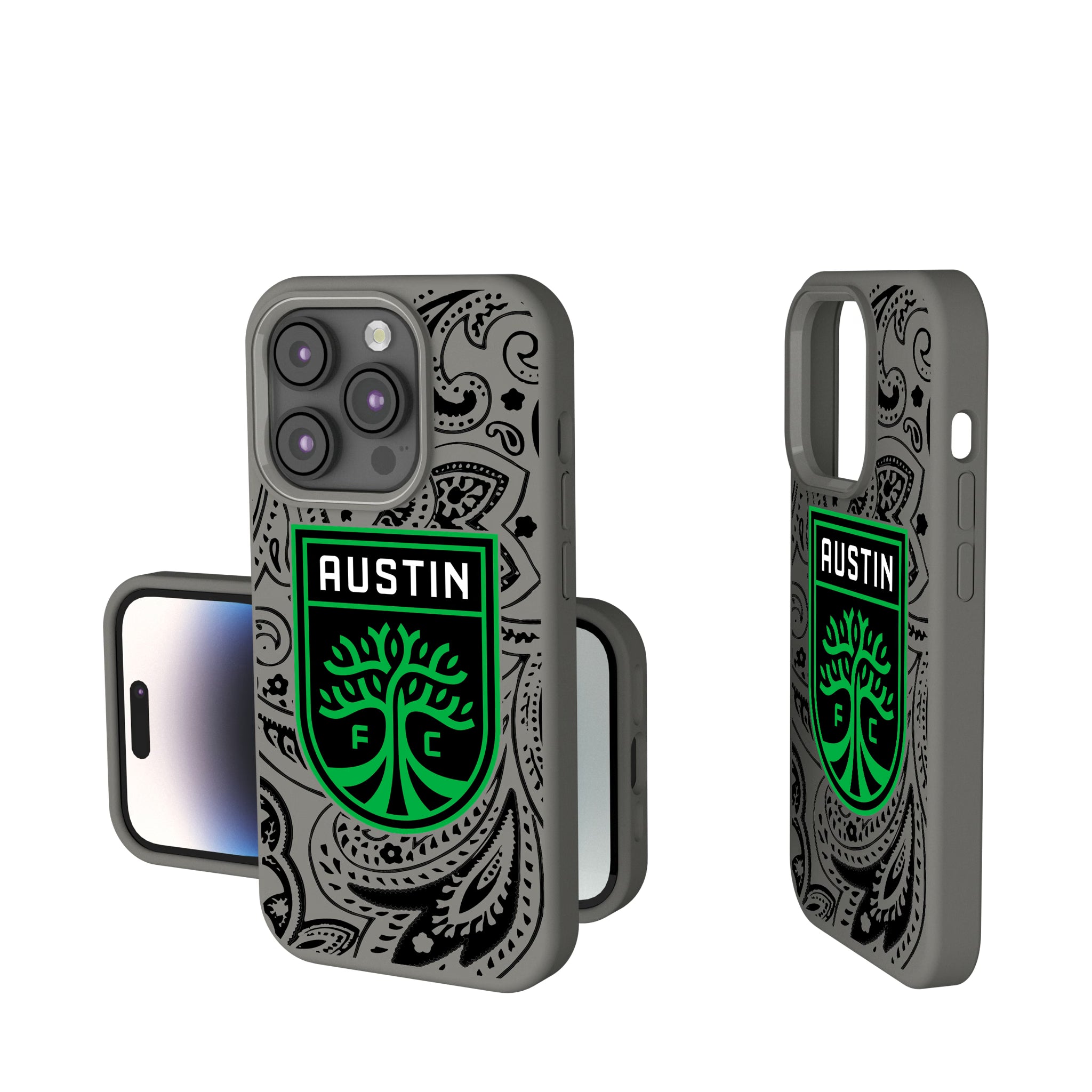 Austin FC Paisley iPhone Soft Touch Phone Case for Apple iPhone