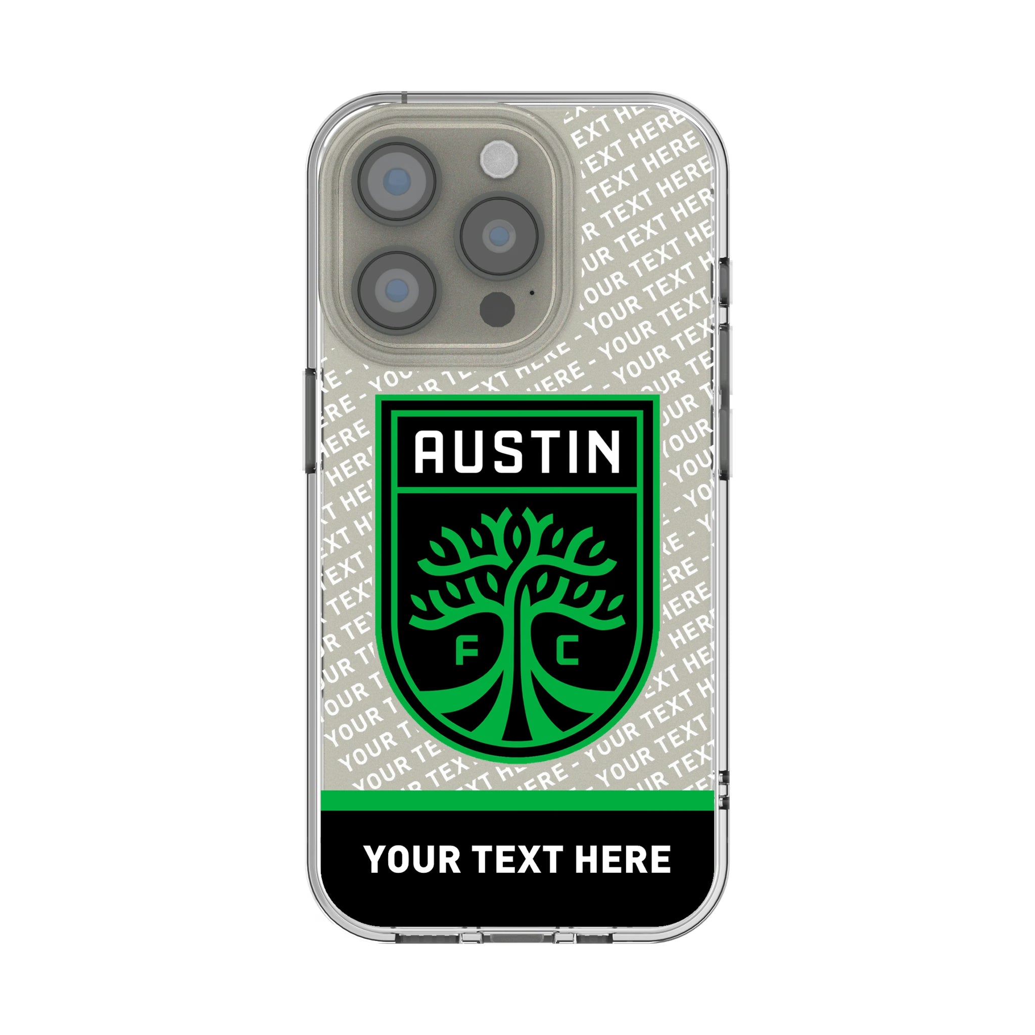 Austin FC Personalized EndZone Plus iPhone Clear Phone Case for Apple iPhone