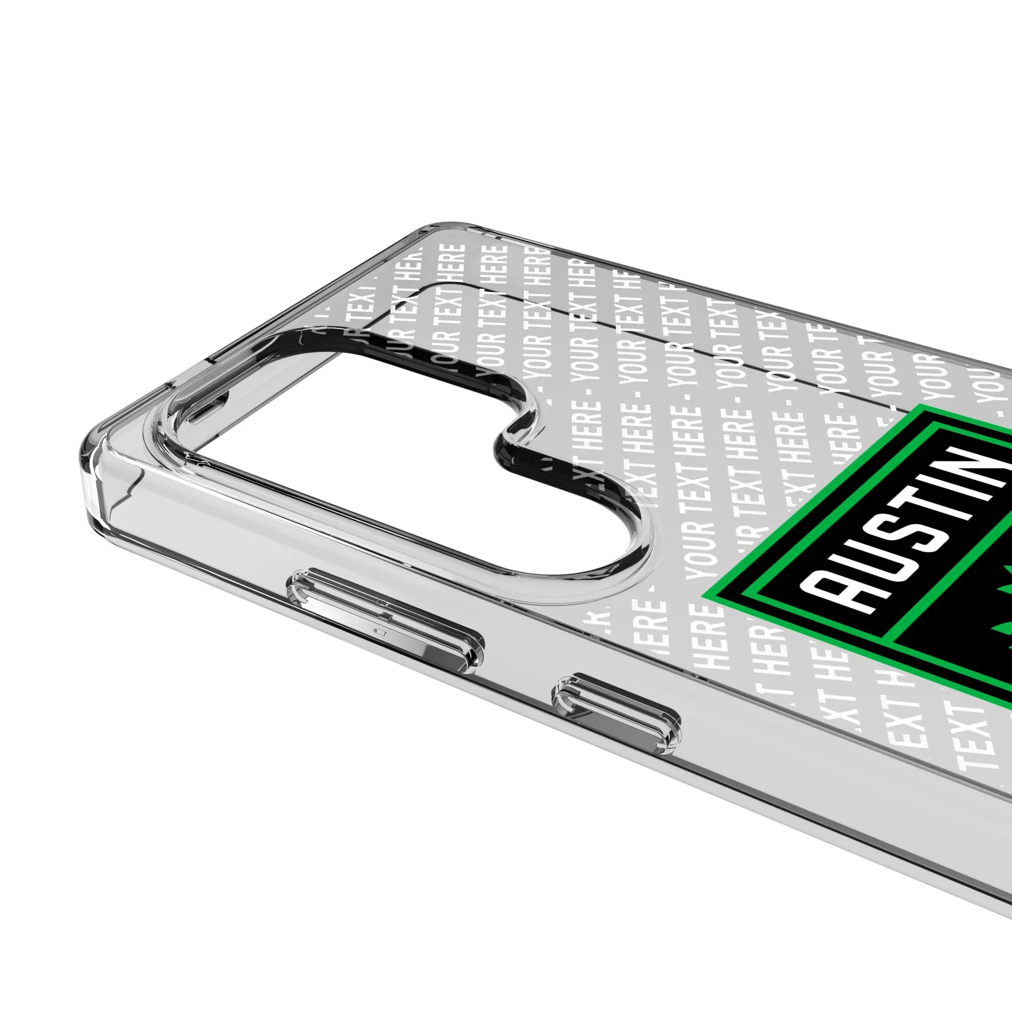 Austin FC Personalized EndZone Plus Galaxy Clear Phone Case for Samsung Galaxy - Detail