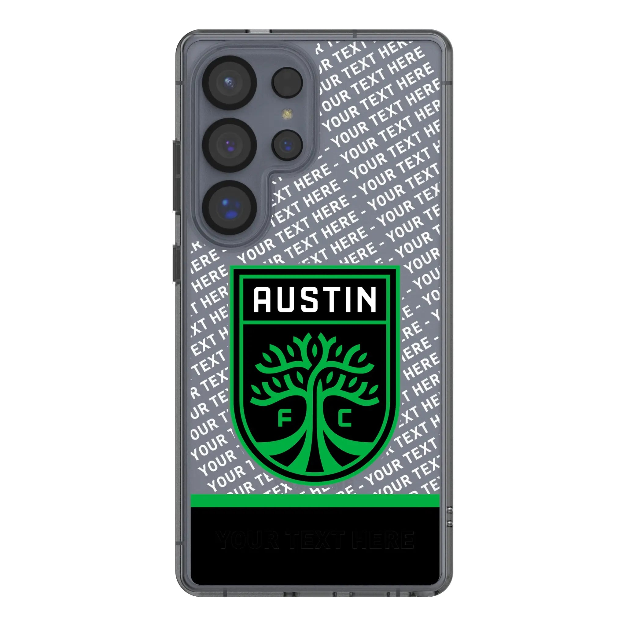 Austin FC Personalized EndZone Plus Galaxy Clear Phone Case for Samsung Galaxy