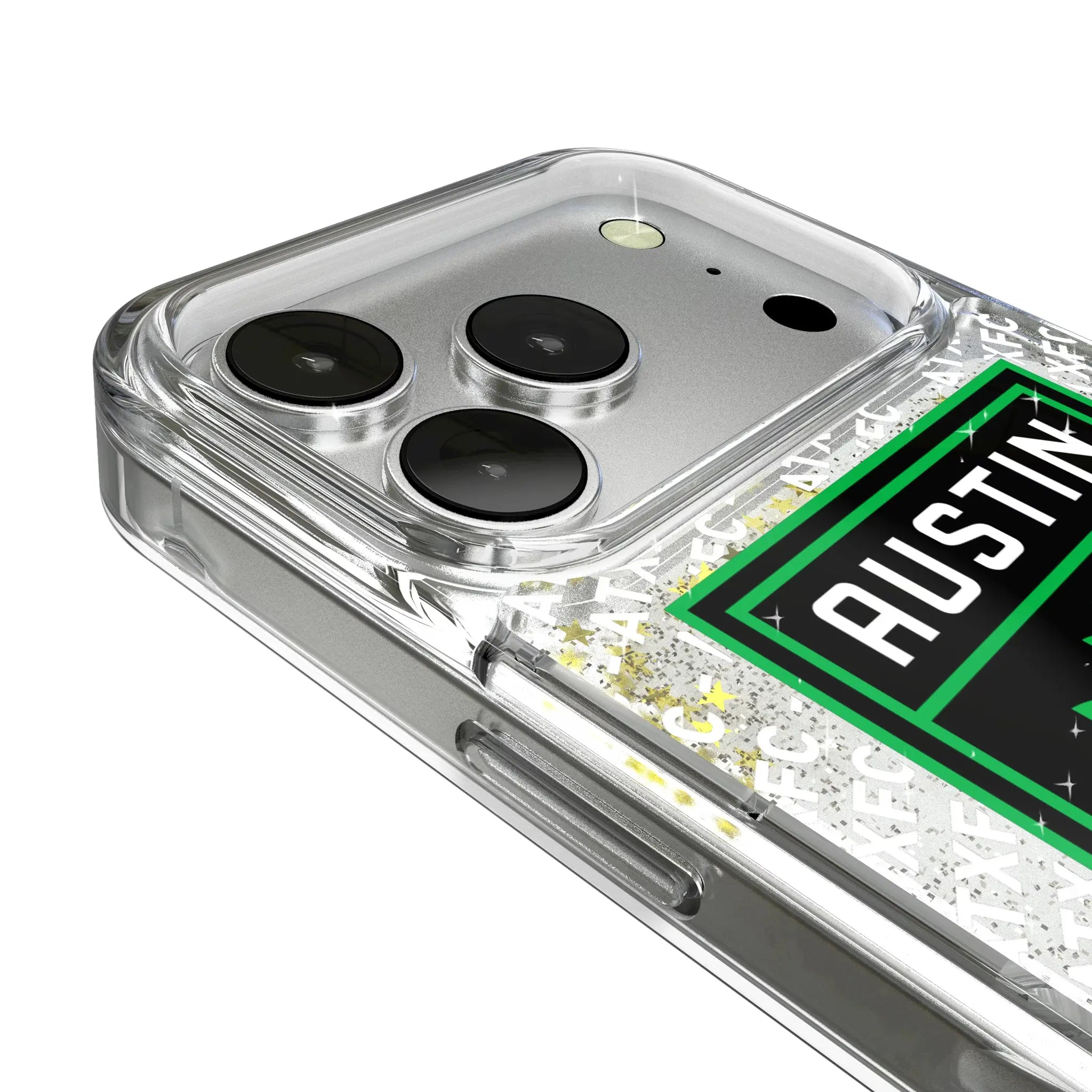 Austin FC Personalized EndZone Plus iPhone Glitter Phone Case for Apple iPhone - Detail