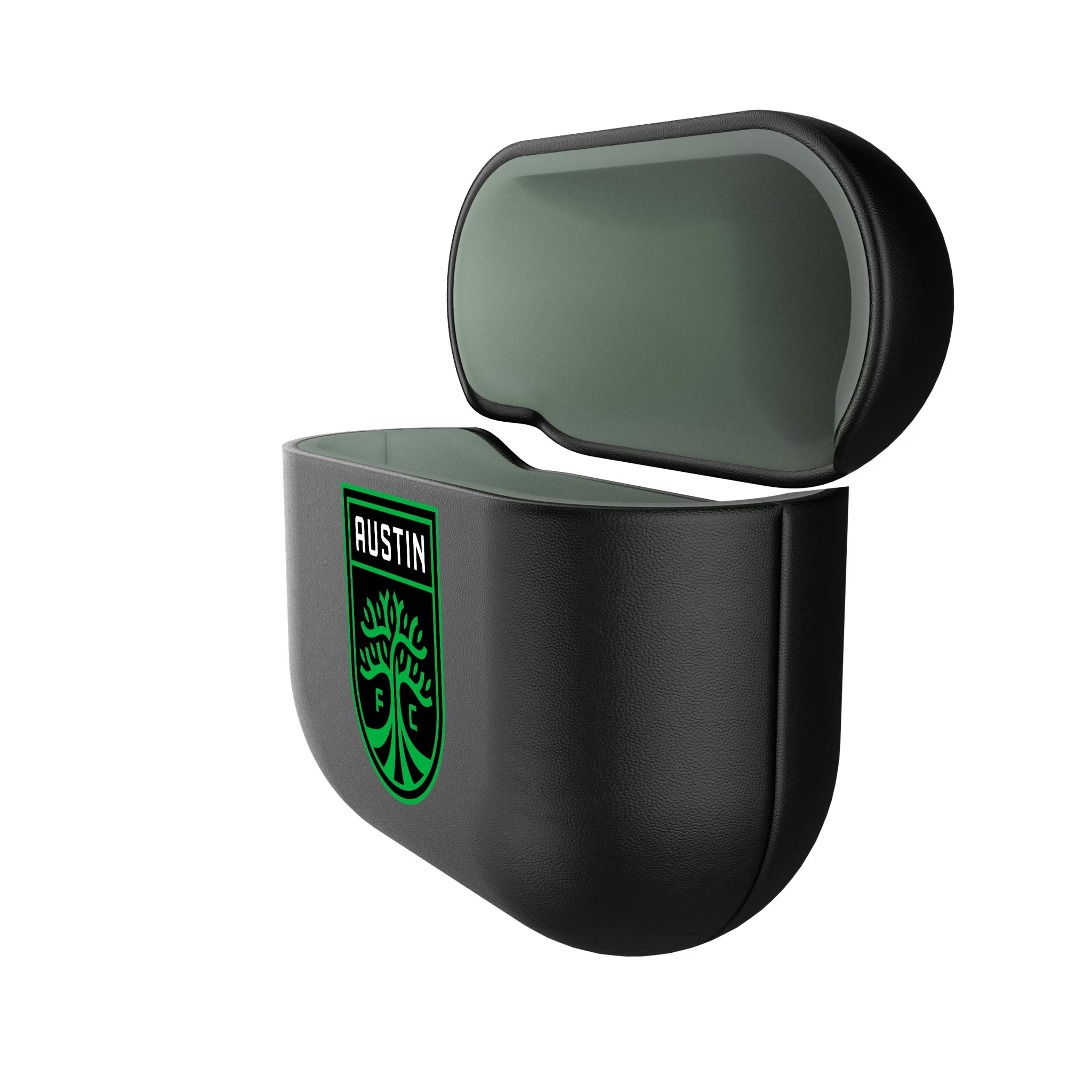 Austin FC Personalized Insignia AirPods AirPod Case Cover - Isometric View#Device_AirPods 4
