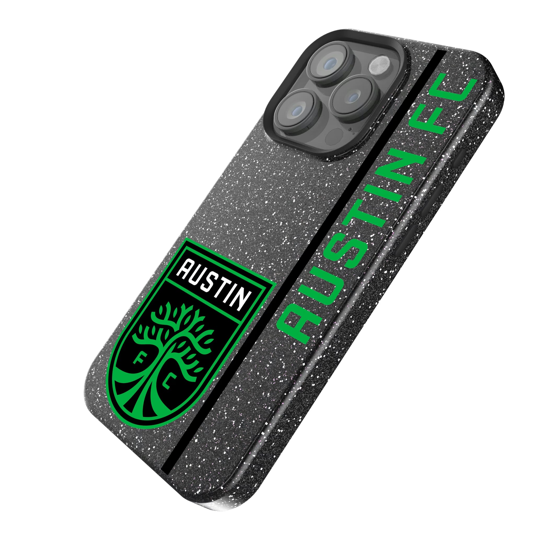 Austin FC Sidebar iPhone Bling Phone Case for Apple iPhone - Isometric View