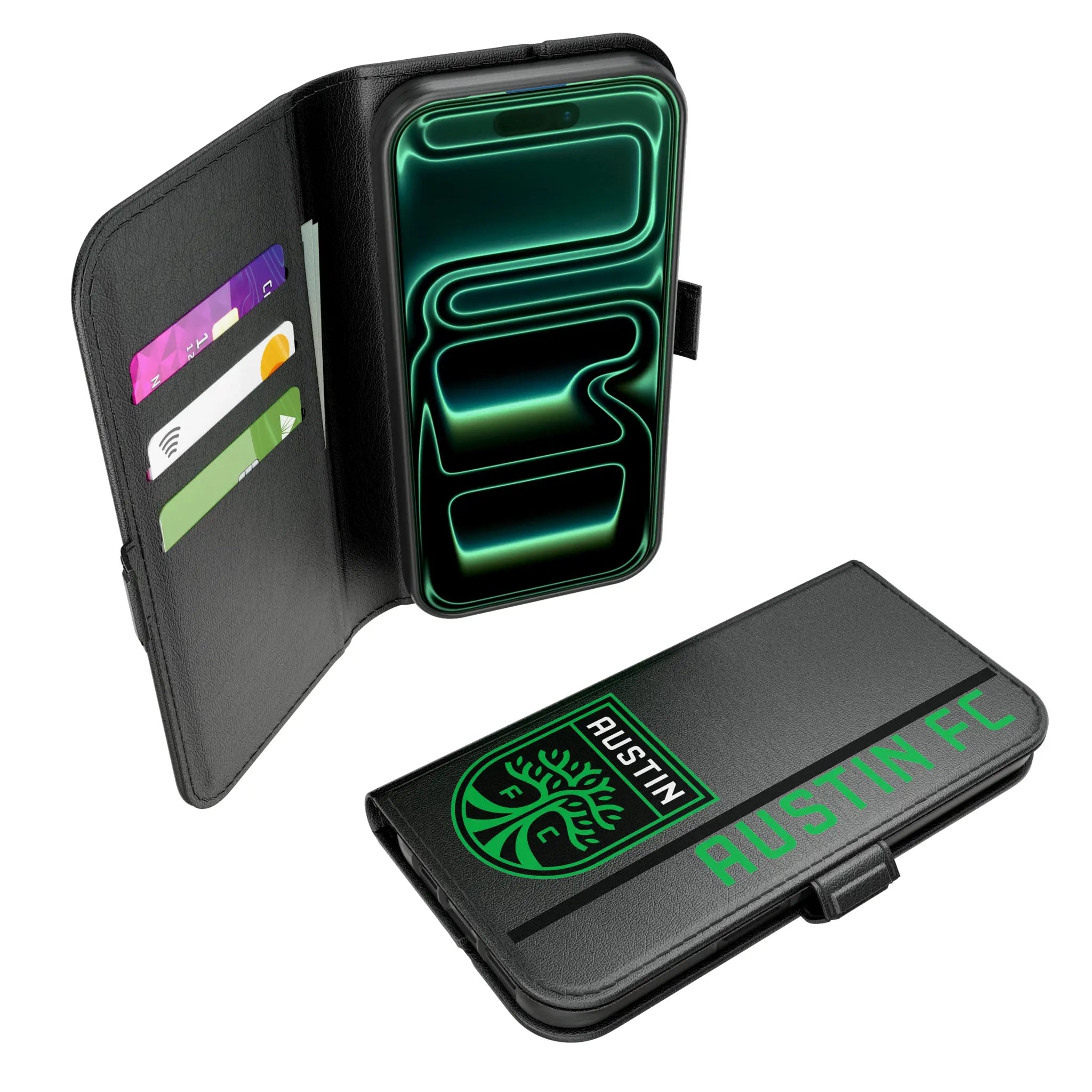 Austin FC Sidebar iPhone Folio Phone Case for Apple iPhone#Device_iPhone 17