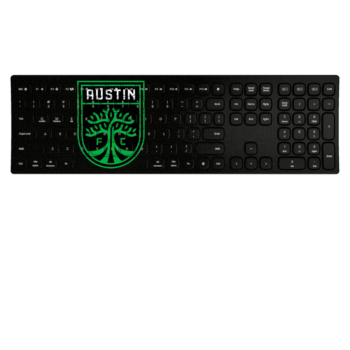 Austin FC Solid KKB605 Curved Wireless Keyboard