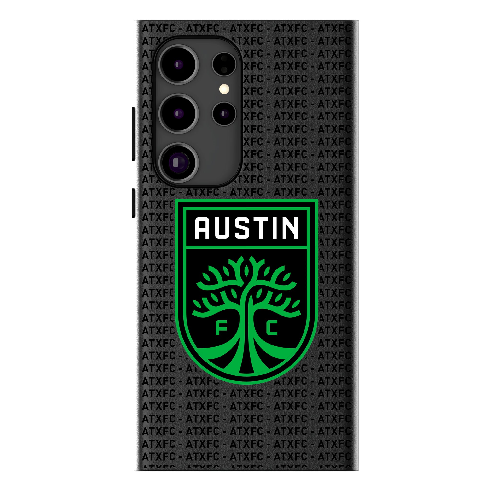 Austin FC Text Backdrop Galaxy MagSafe Compatible Phone Case for Samsung Galaxy