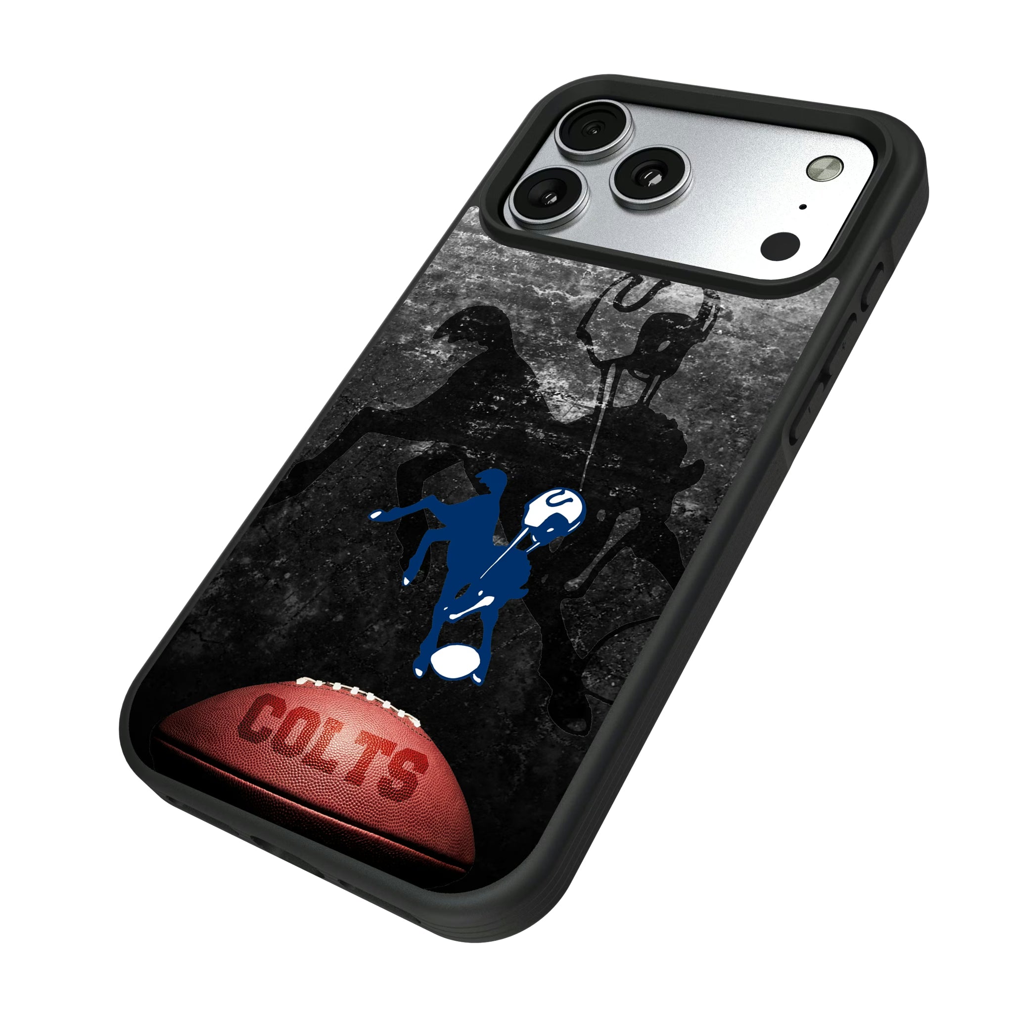 Baltimore Colts 1946 Historic Collection Legendary iPhone Bump Phone Case for Apple iPhone - Isometric View#Device_iPhone 17 Pro Max