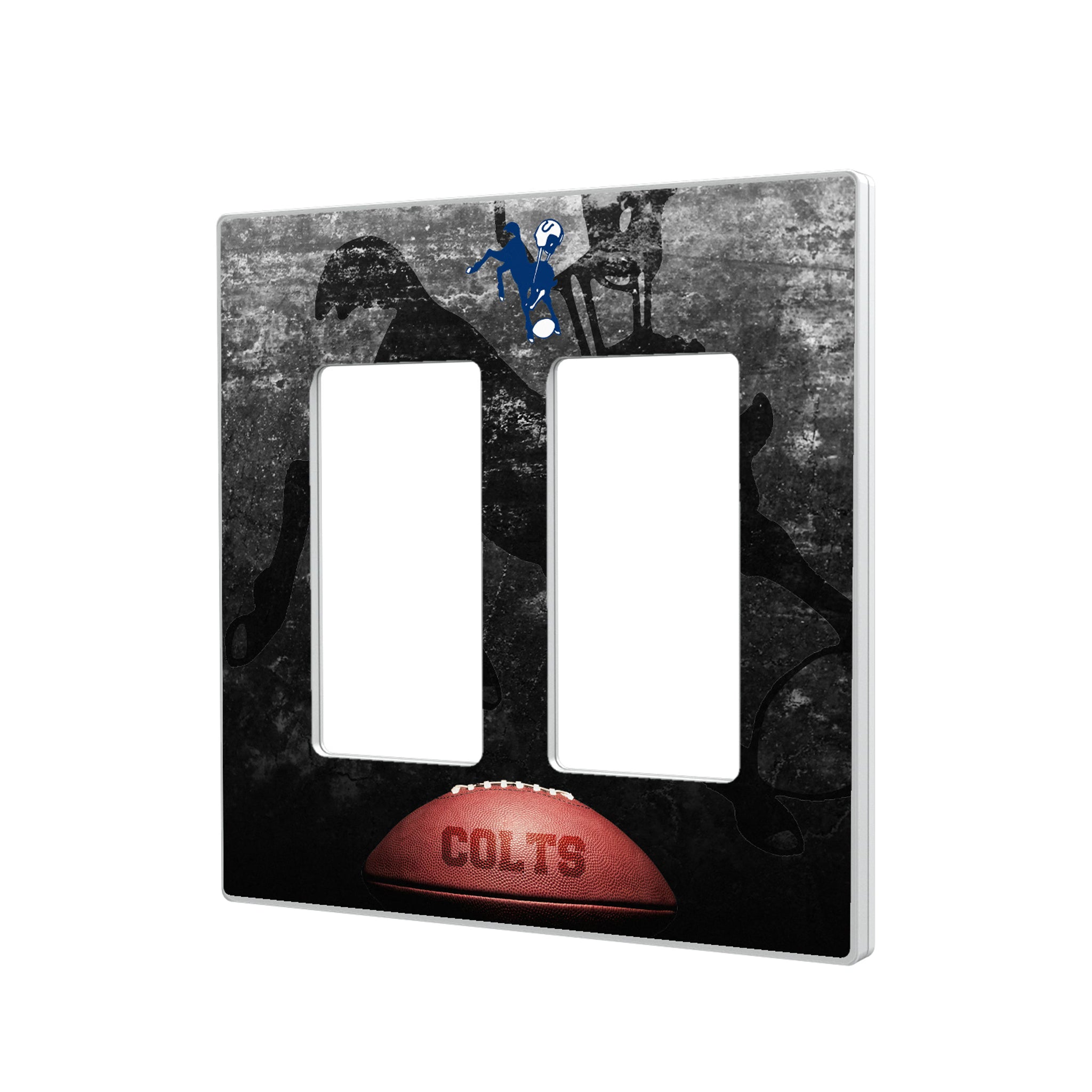 Baltimore Colts 1946 Historic Collection Legendary Hidden-Screw Light Switch Plate#Style_Double Rocker
