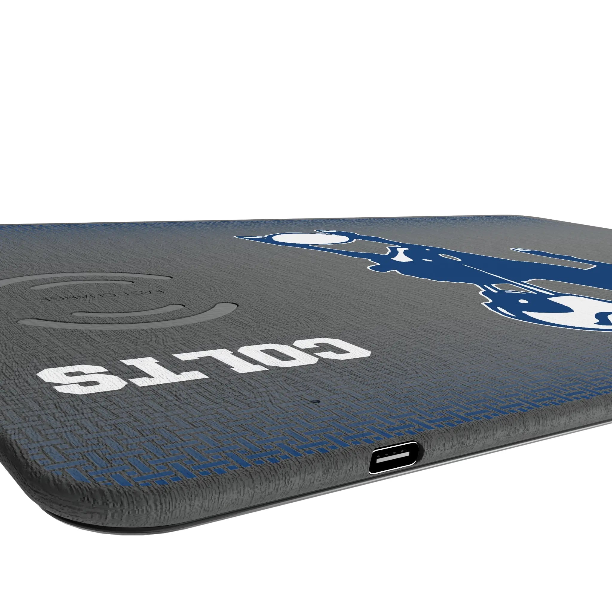 Baltimore Colts 1946 Historic Collection Linen 15-Watt Wireless Charger and Mouse Pad