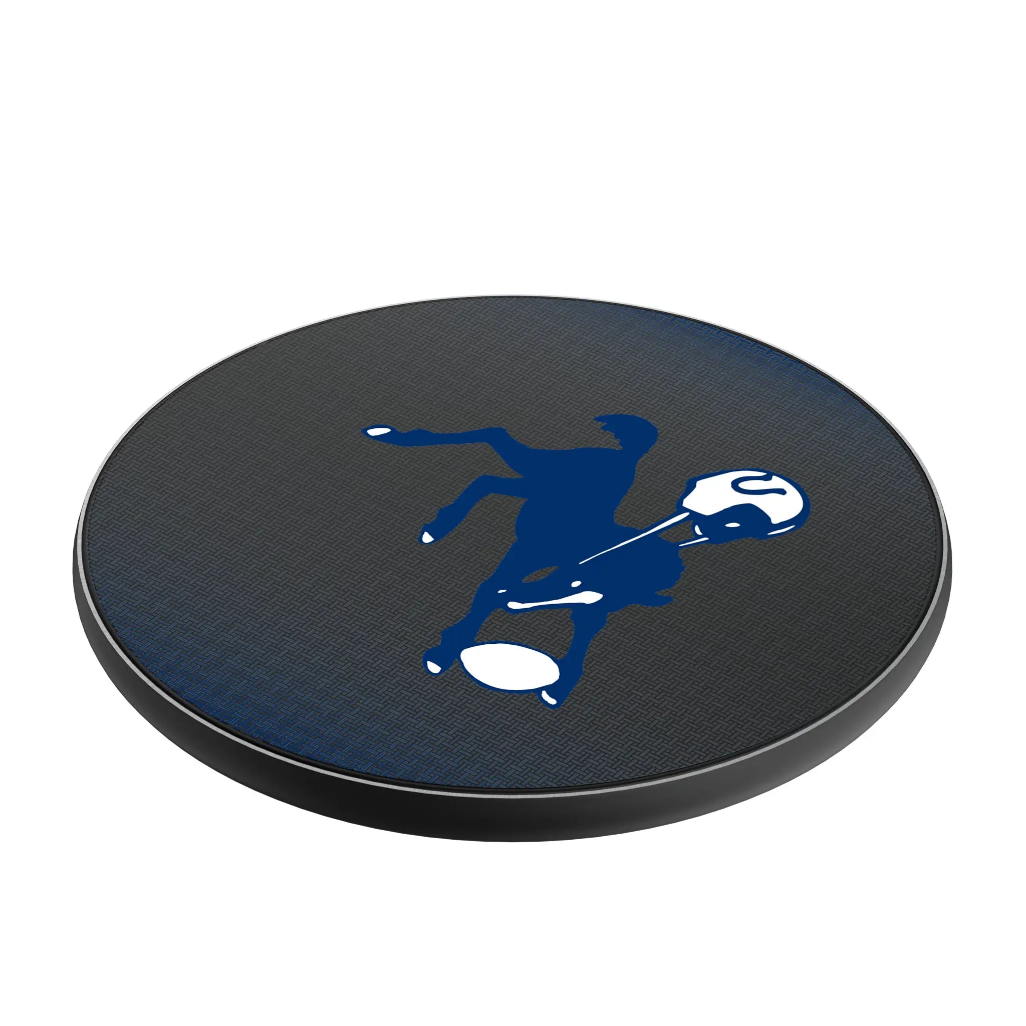 Baltimore Colts 1946 Historic Collection Linen 15-Watt Wireless Charger - Isometric View