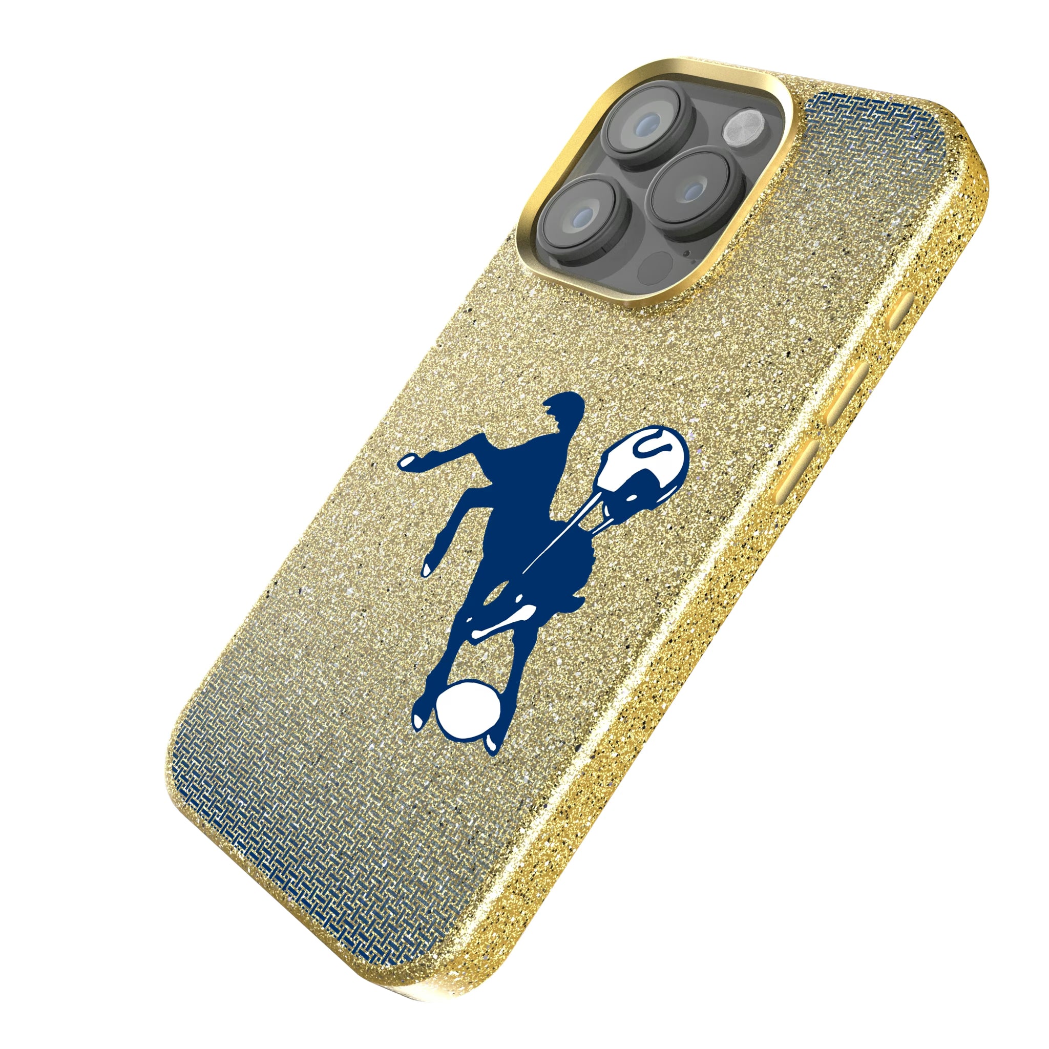 Baltimore Colts 1946 Historic Collection Linen iPhone Bling Phone Case for Apple iPhone - Isometric View