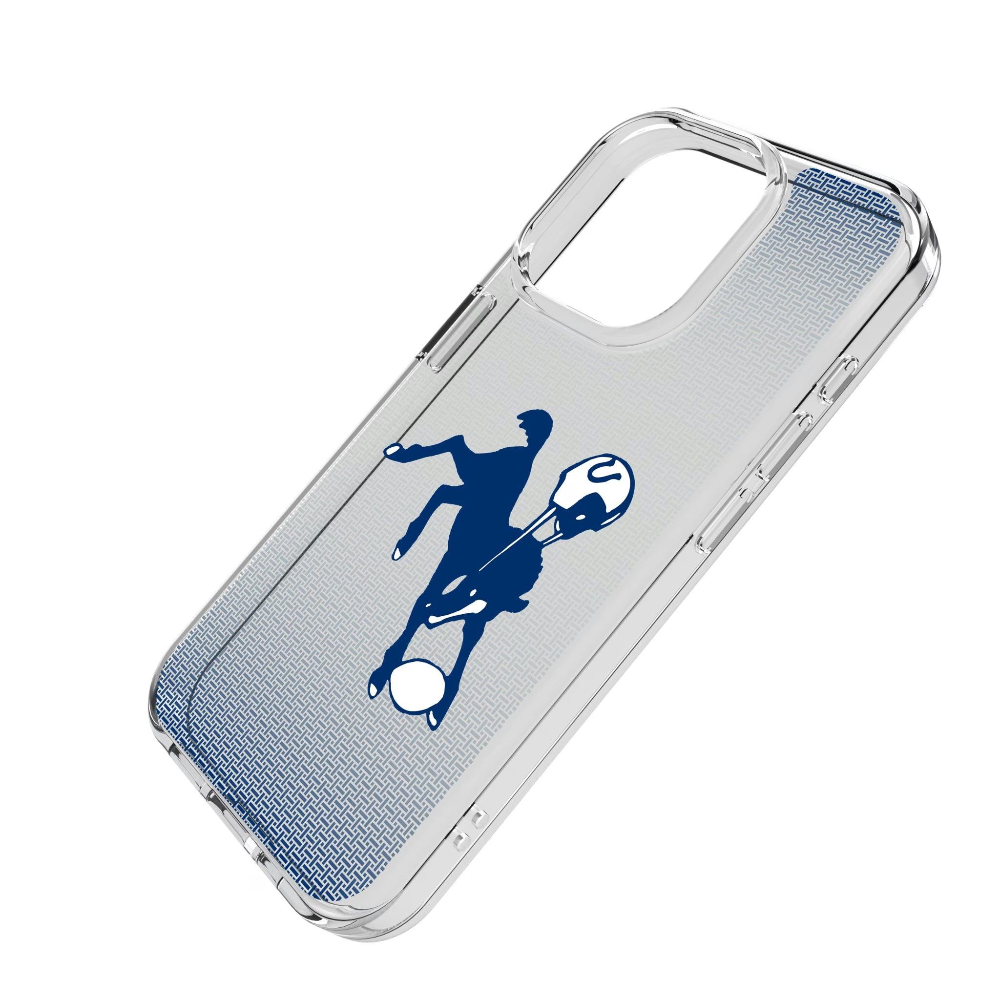 Baltimore Colts 1946 Historic Collection Linen iPhone Clear Phone Case for Apple iPhone - Isometric View