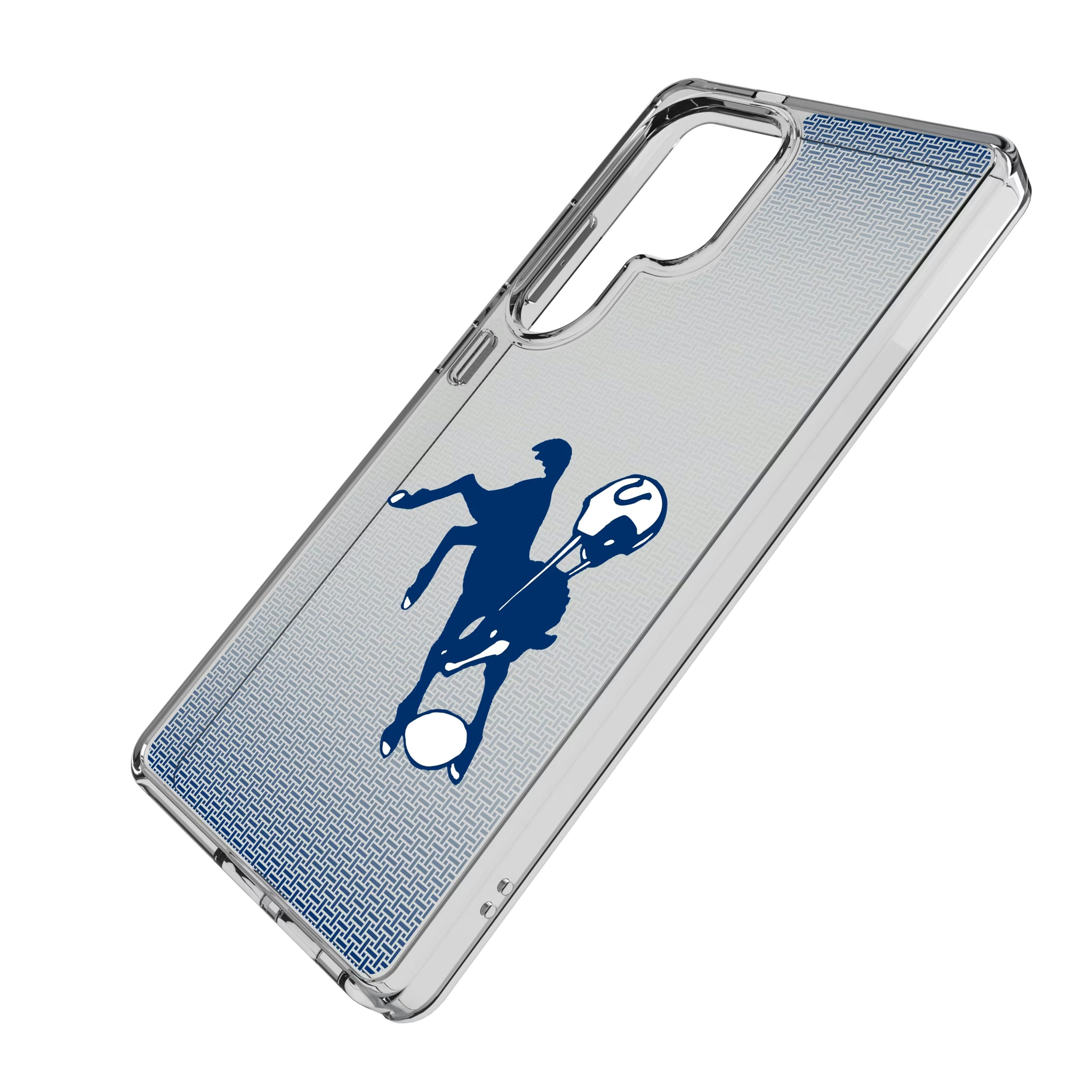 Baltimore Colts 1946 Historic Collection Linen Galaxy Clear Phone Case for Samsung Galaxy - Isometric View