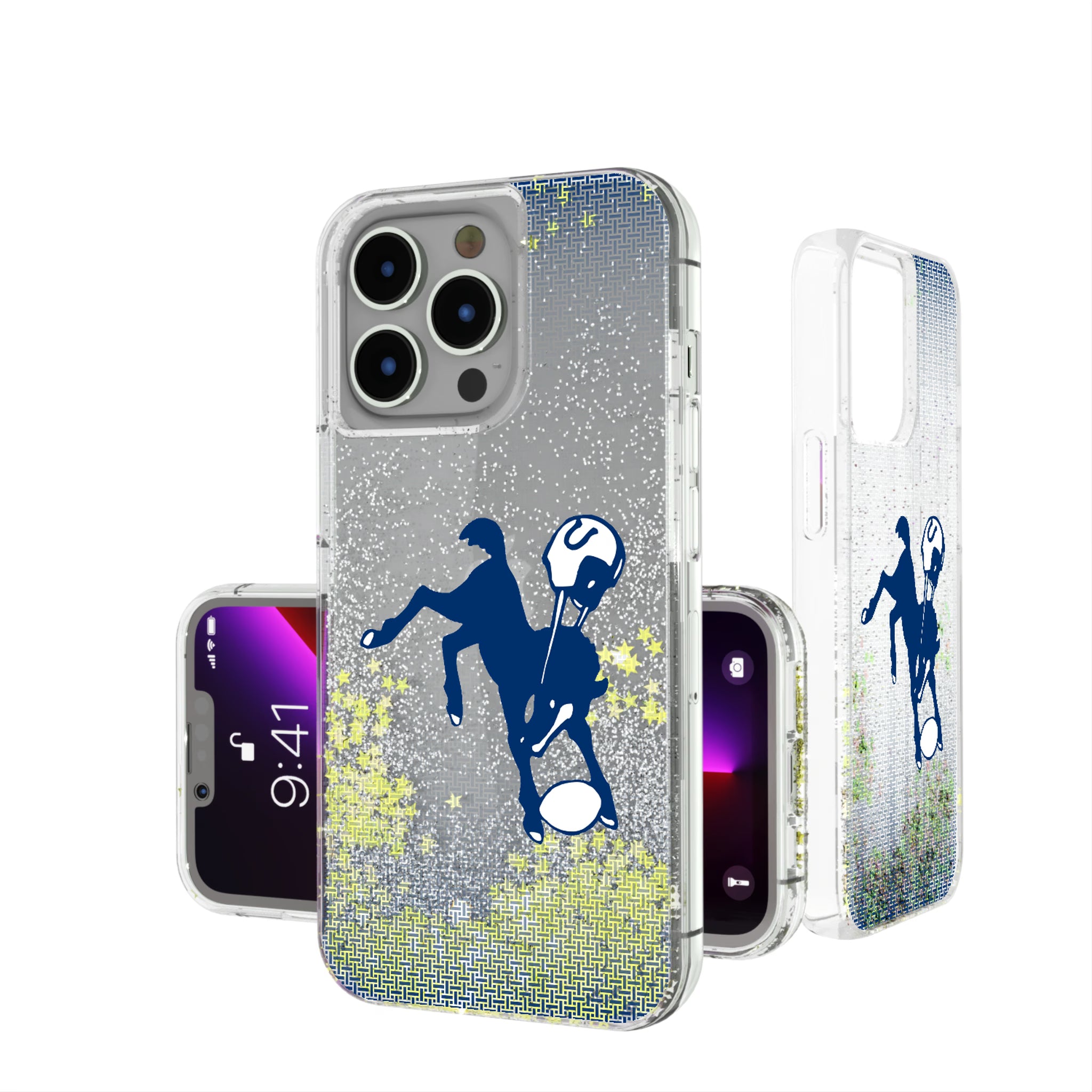 Baltimore Colts 1946 Historic Collection Linen iPhone Glitter Phone Case for Apple iPhone