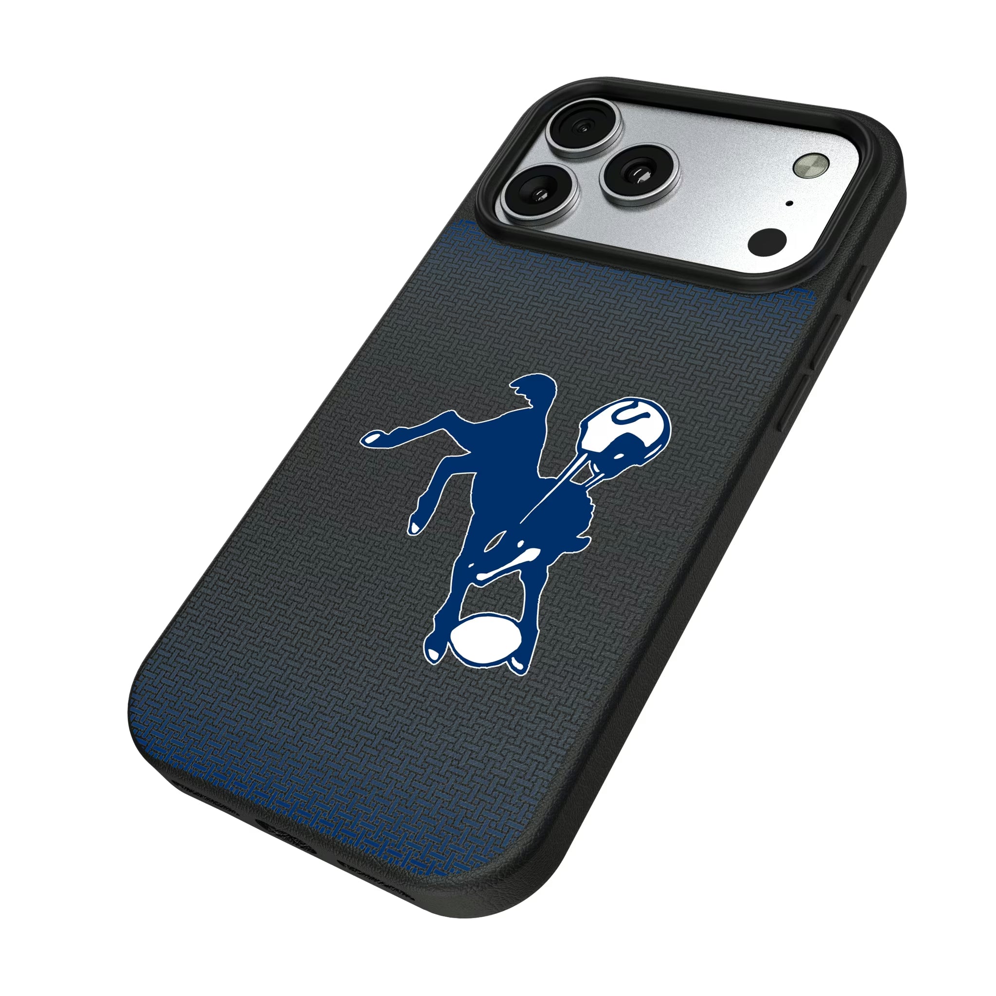 Baltimore Colts 1946 Historic Collection Linen iPhone MagSafe Compatible Phone Case for Apple iPhone - Isometric View#Device_iPhone 17 Pro Max