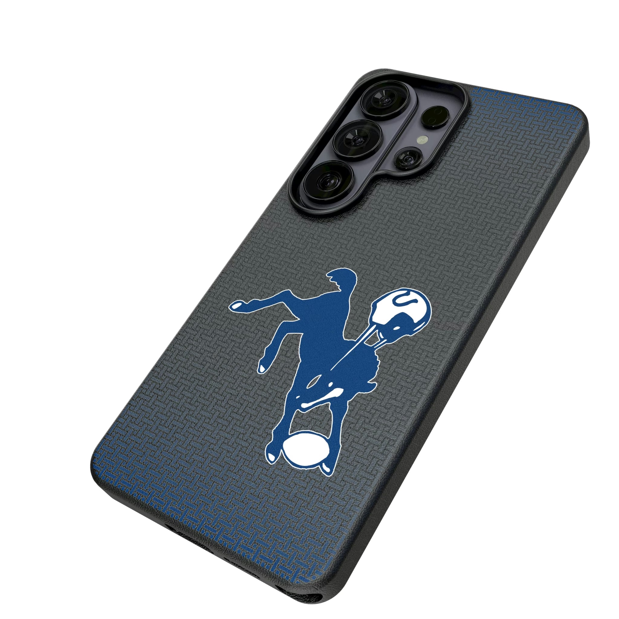 Baltimore Colts 1946 Historic Collection Linen Galaxy MagSafe Compatible Phone Case for Samsung Galaxy - Isometric View#Device_Galaxy S26 Ultra