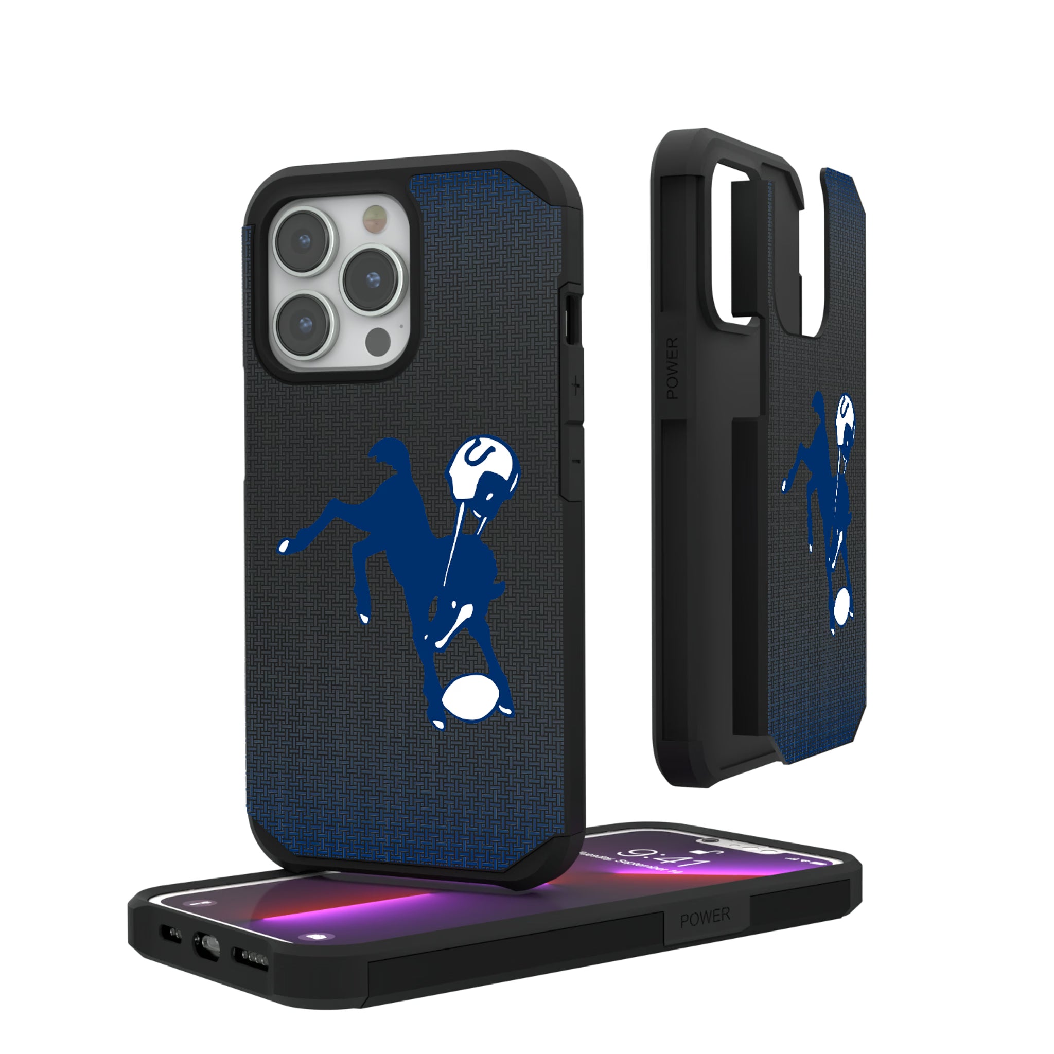 Baltimore Colts 1946 Historic Collection Linen iPhone Rugged Phone Case for Apple iPhone#Device_iPhone 13 Pro