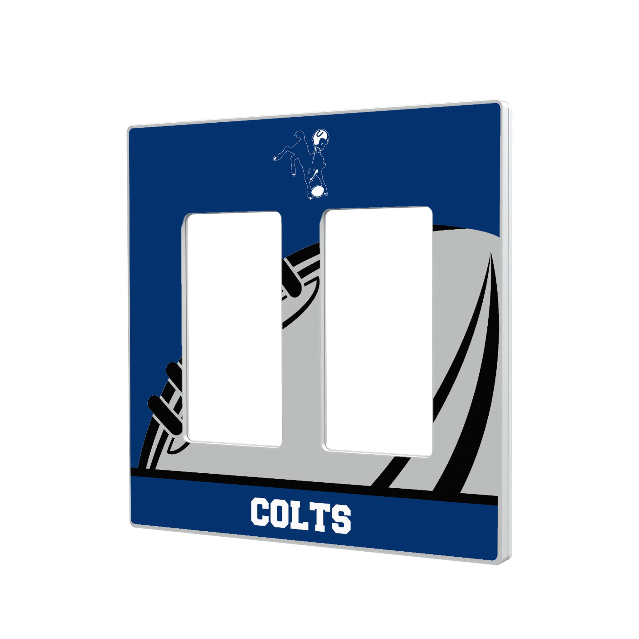 Baltimore Colts 1946 Historic Collection Passtime Hidden-Screw Light Switch Plate#Style_Double Rocker