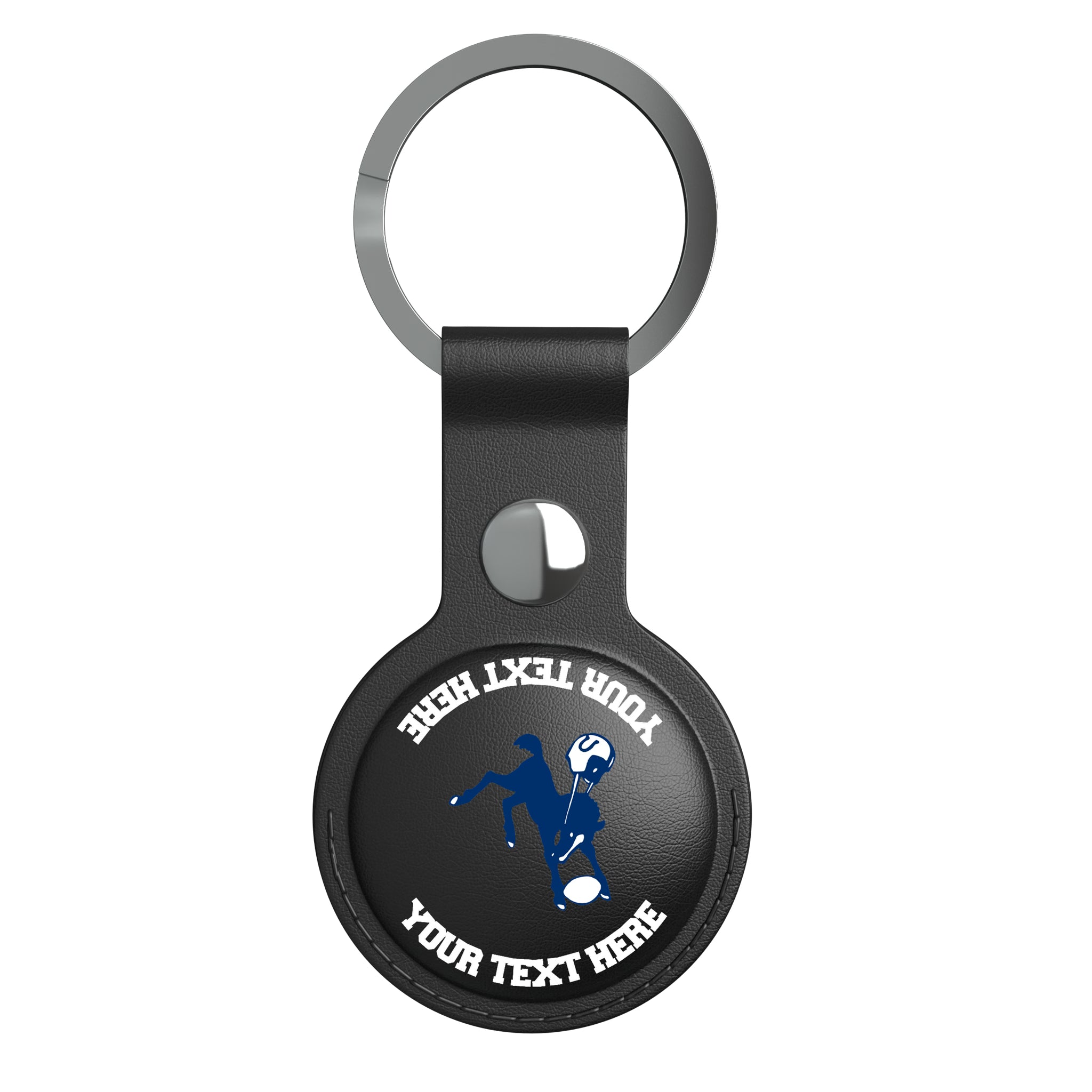 Baltimore Colts 1946 Historic Collection Personalized Insignia AirTag Black Airtag Holder