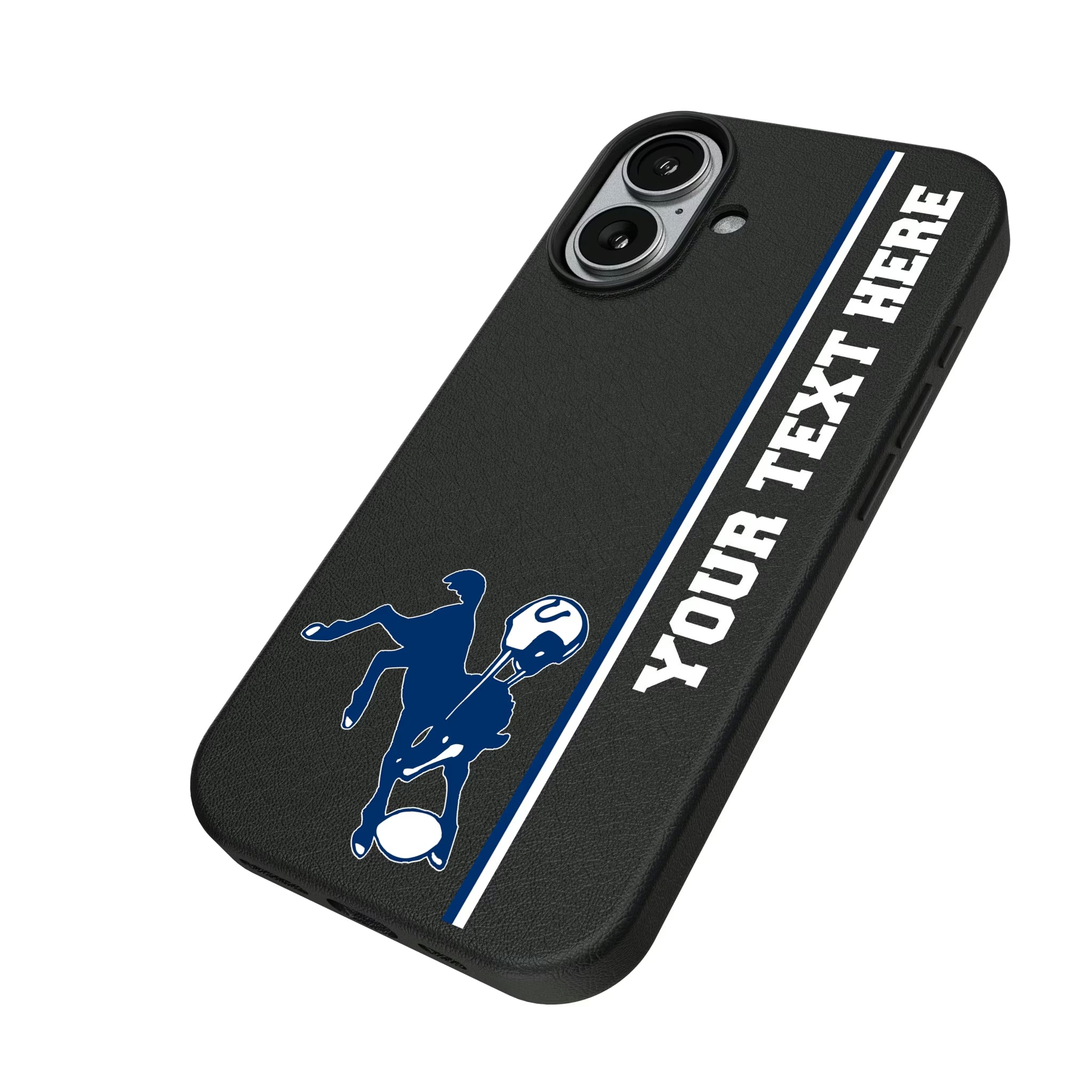 Baltimore Colts 1946 Historic Collection Personalized Sidebard iPhone MagSafe Compatible Phone Case for Apple iPhone - Isometric View#Device_iPhone 17