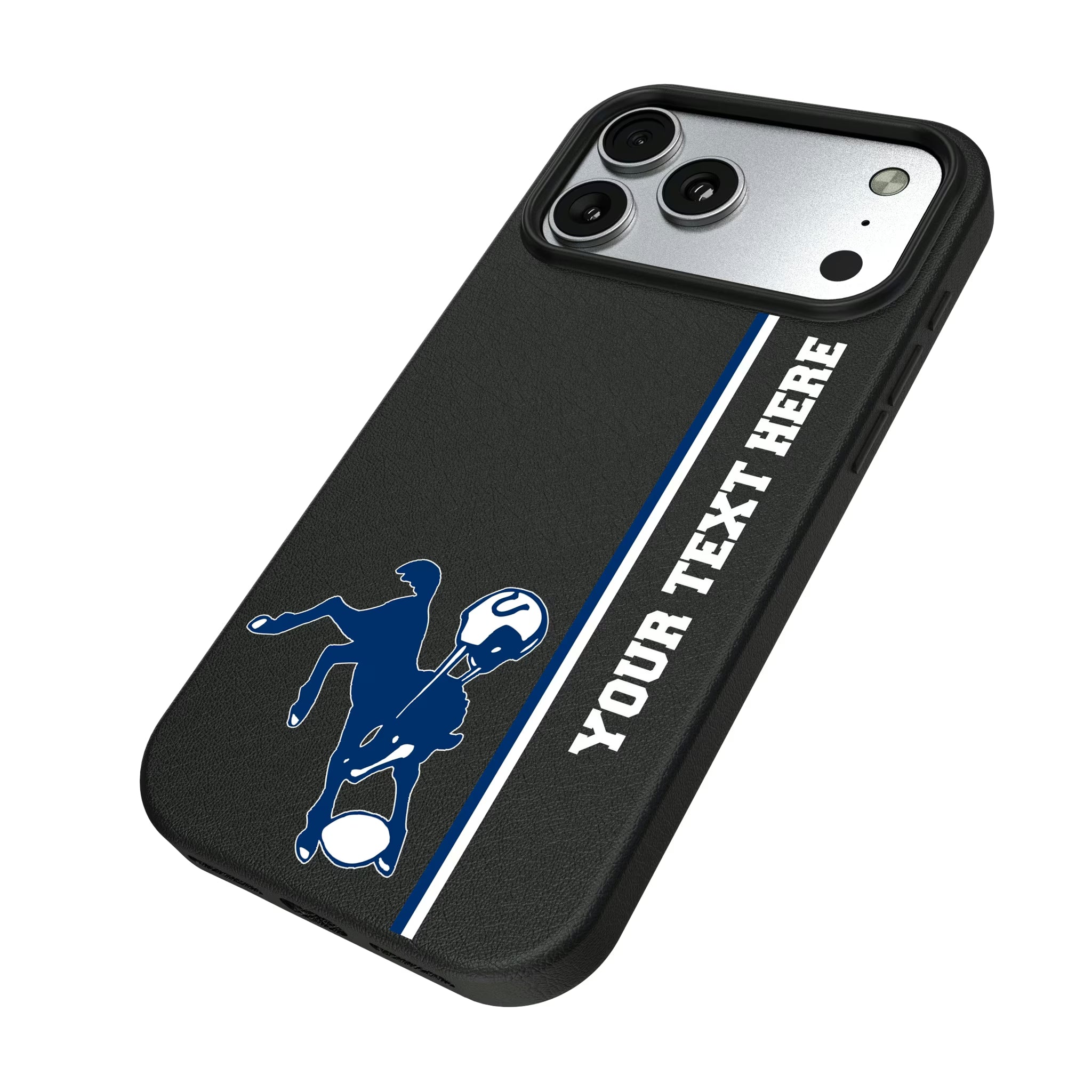 Baltimore Colts 1946 Historic Collection Personalized Sidebard iPhone MagSafe Compatible Phone Case for Apple iPhone - Isometric View#Device_iPhone 17 Pro Max