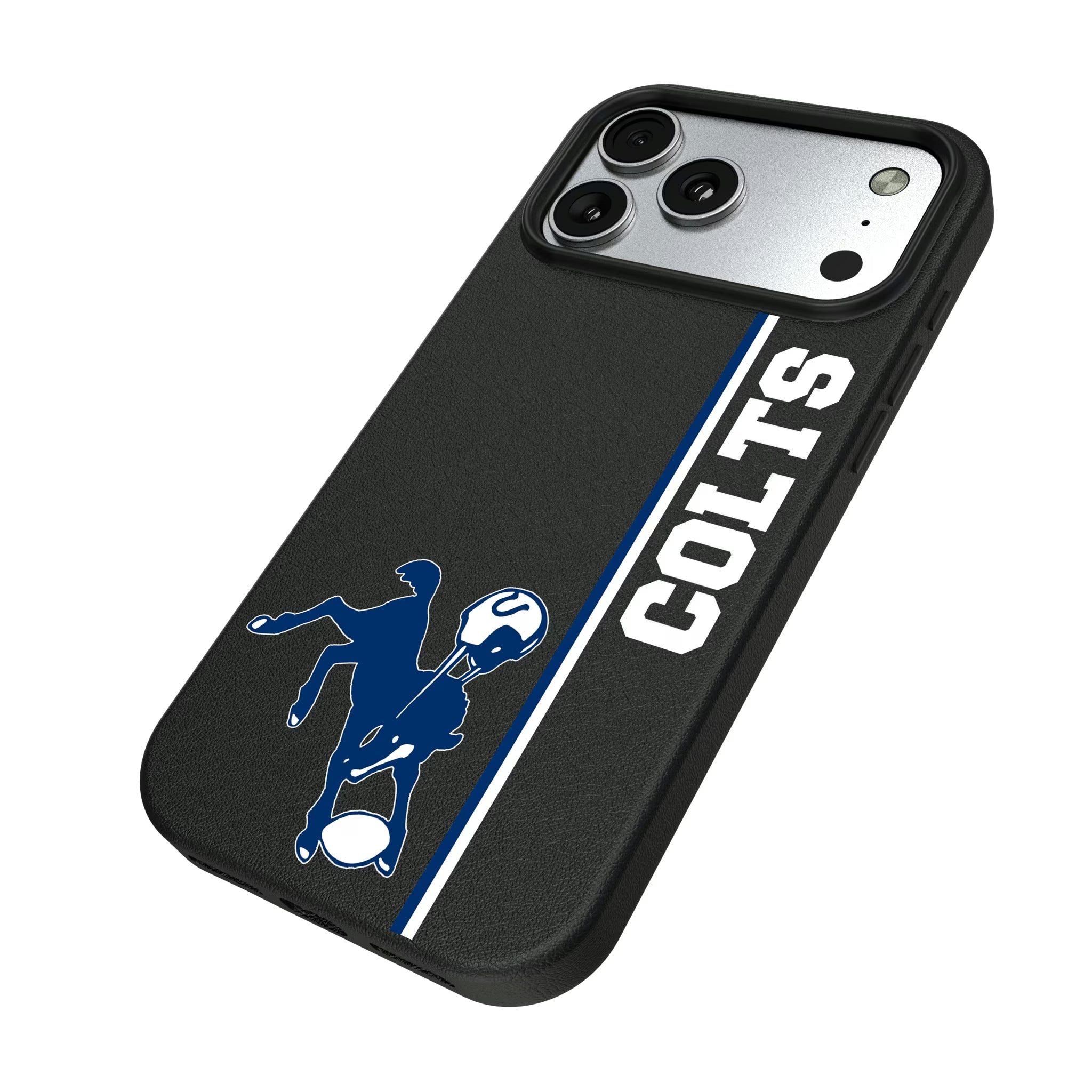 Baltimore Colts 1946 Historic Collection Sidebar iPhone MagSafe Compatible Phone Case for Apple iPhone - Isometric View#Device_iPhone 17 Pro Max