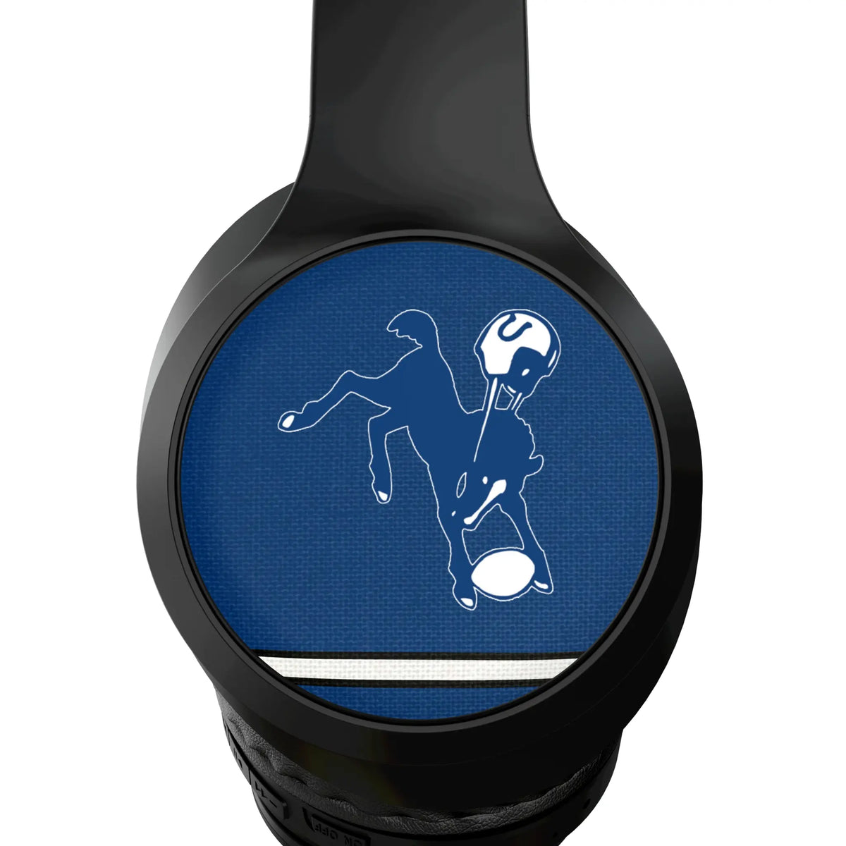 Baltimore Colts 1946 Historic Collection Stripe Wireless Over-Ear Headphones With Case - Detail