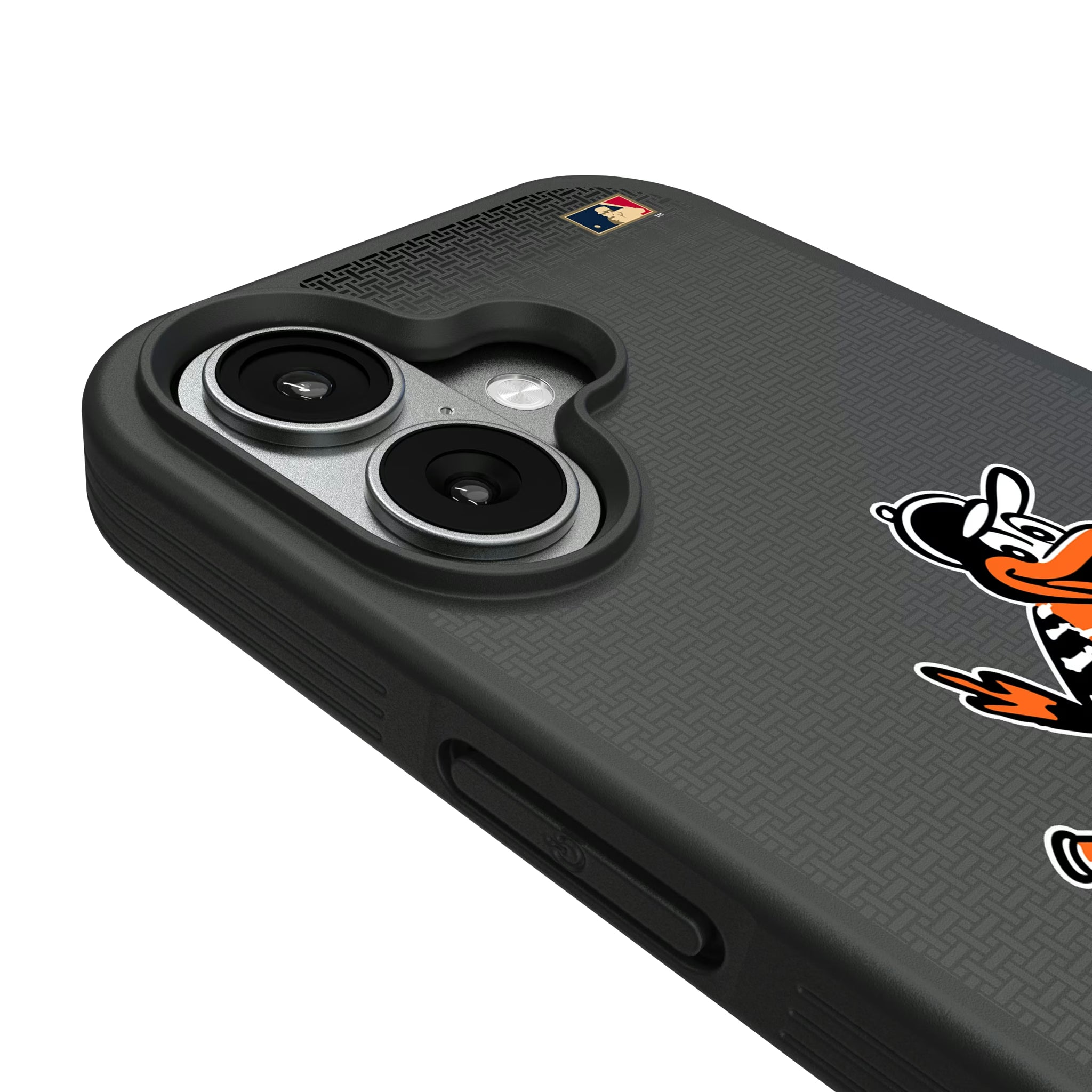 Baltimore Orioles 1954-1963 - Cooperstown Collection Linen iPhone Bump Phone Case for Apple iPhone - Detail#Device_iPhone 17