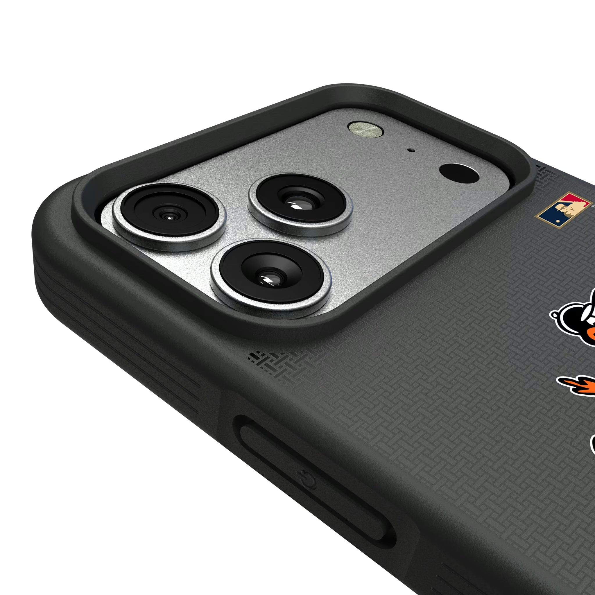 Baltimore Orioles 1954-1963 - Cooperstown Collection Linen iPhone Bump Phone Case for Apple iPhone - Detail#Device_iPhone 17 Pro Max