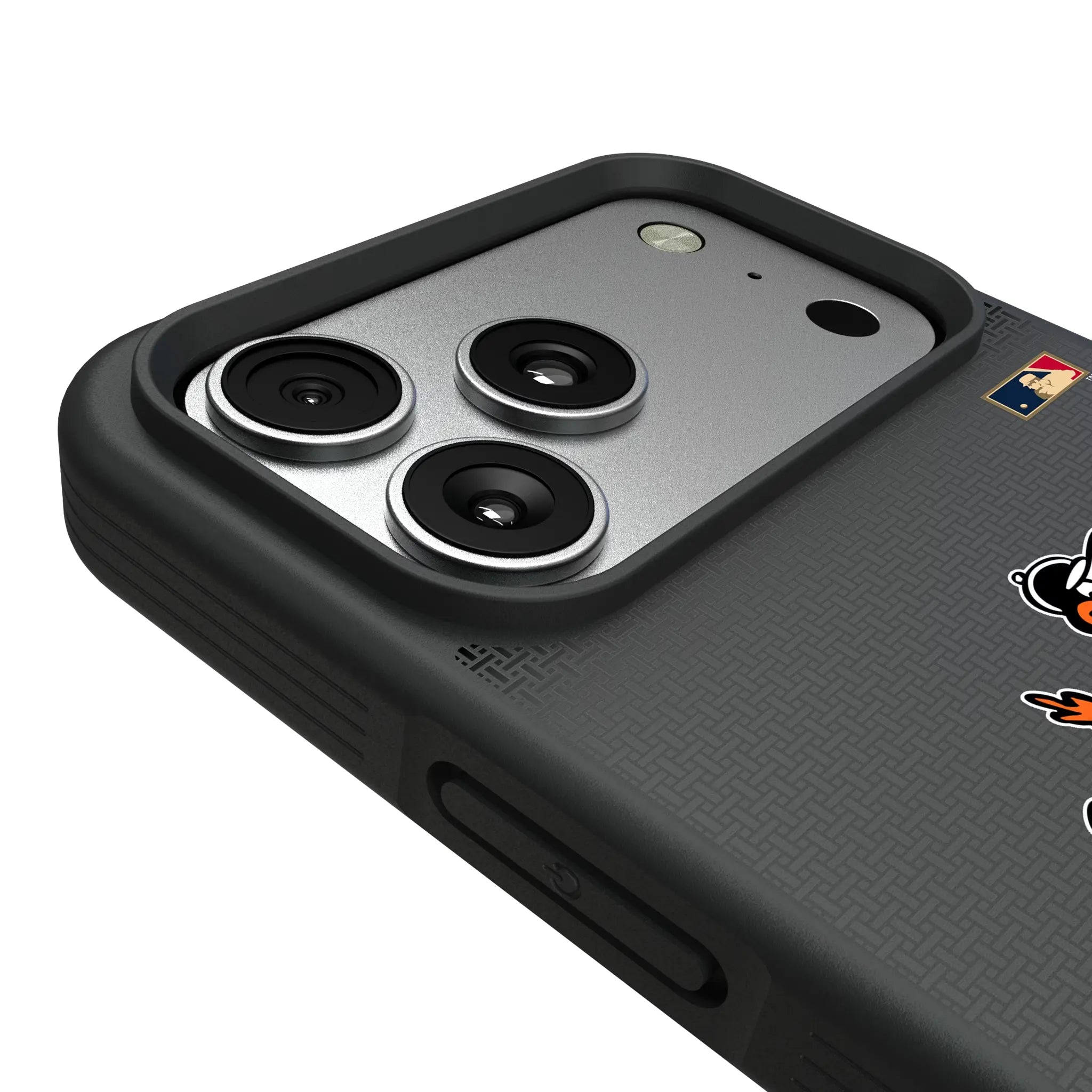 Baltimore Orioles 1954-1963 - Cooperstown Collection Linen iPhone Bump Phone Case for Apple iPhone - Detail#Device_iPhone 17 Pro Max