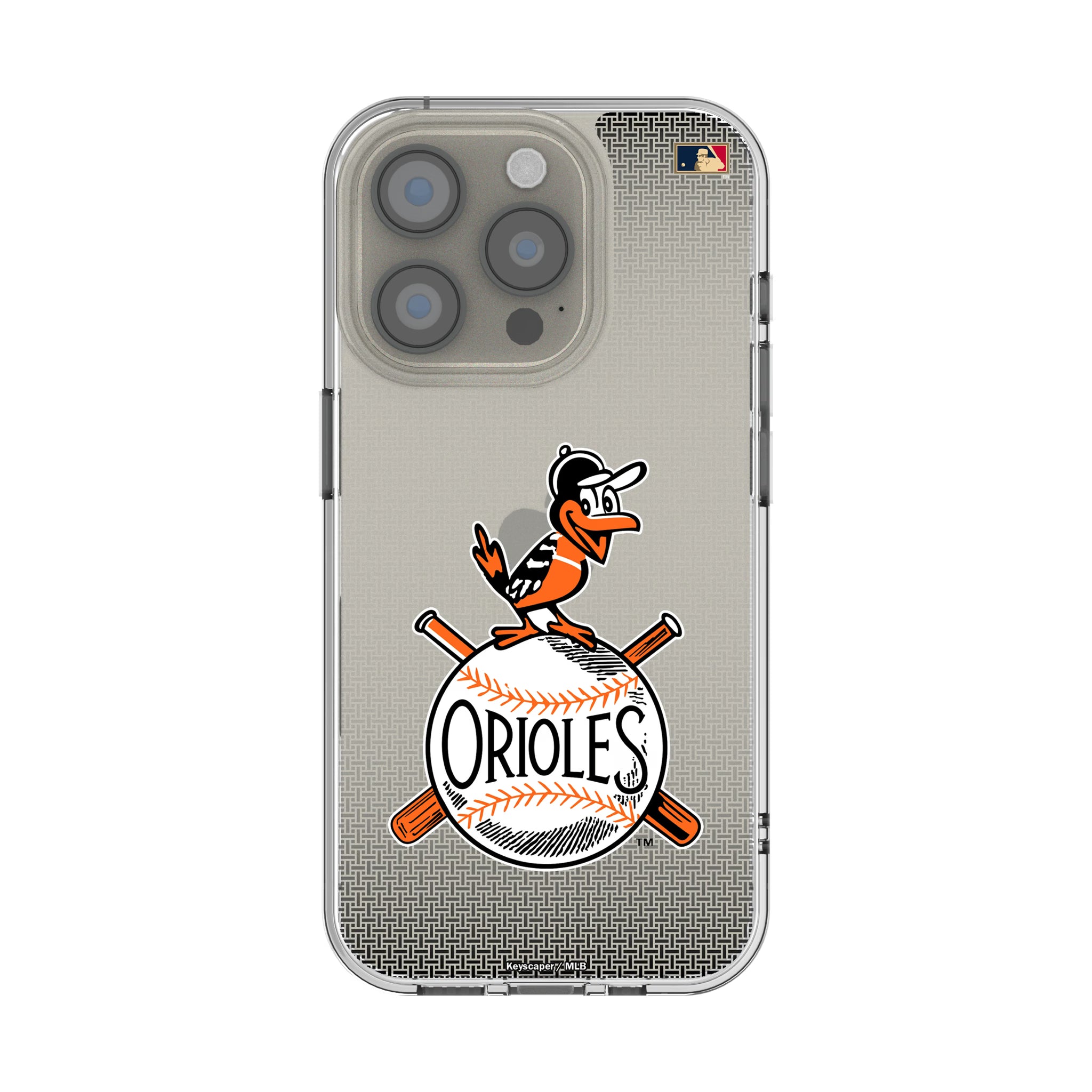 Baltimore Orioles 1954-1963 - Cooperstown Collection Linen iPhone Clear Phone Case for Apple iPhone
