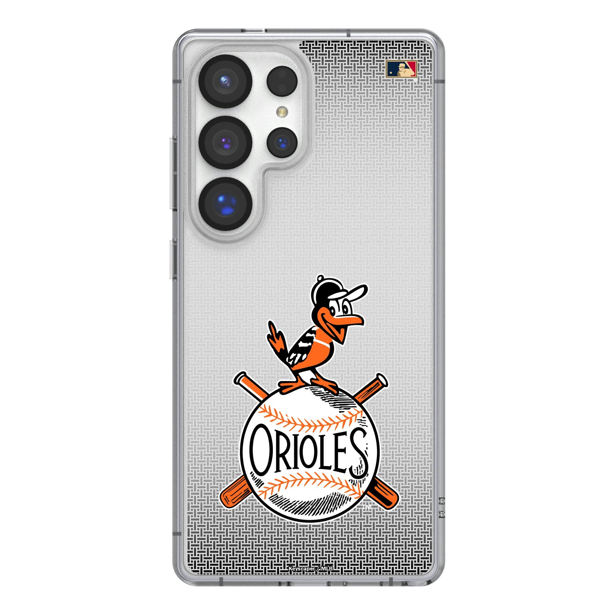 Baltimore Orioles 1954-1963 - Cooperstown Collection Linen Galaxy Clear Phone Case for Samsung Galaxy